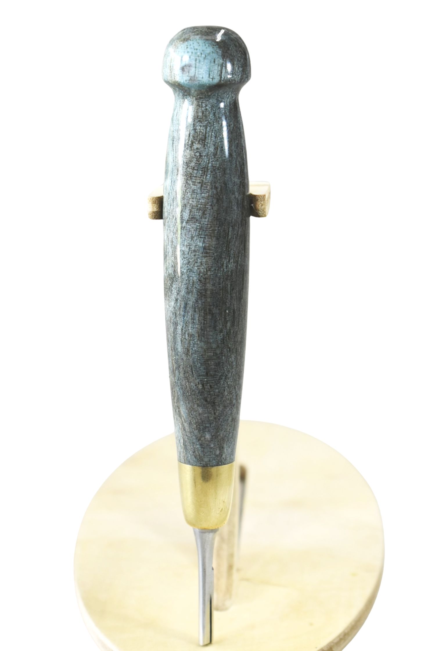 #3 Round Handle Scalpel Blue Grey Spalted Hackberry