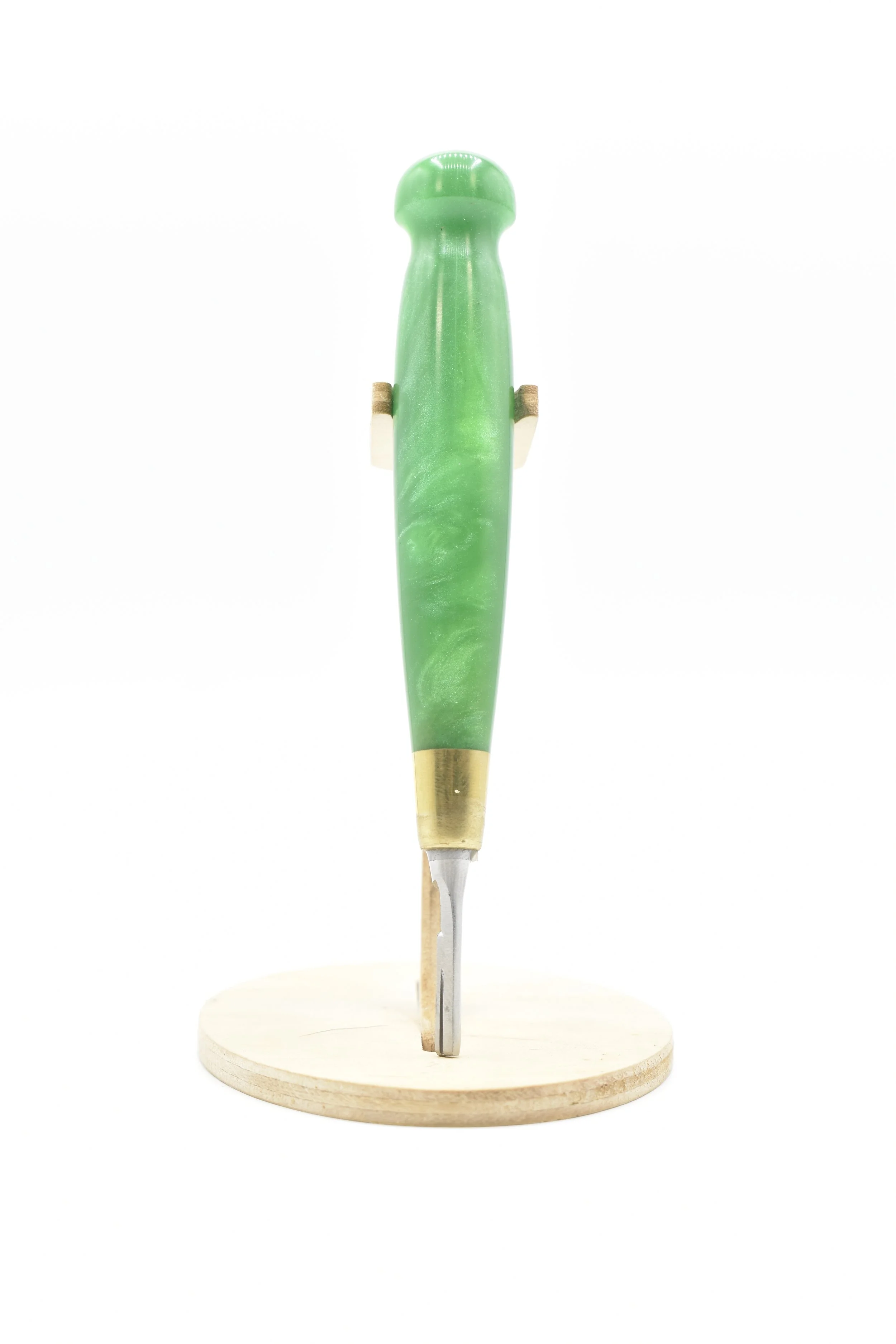 #3 Round Handle Scalpel – Pearlescent Green Resin