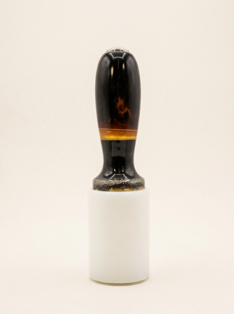 14 oz Maul – Black & Copper Resin with Gold Band