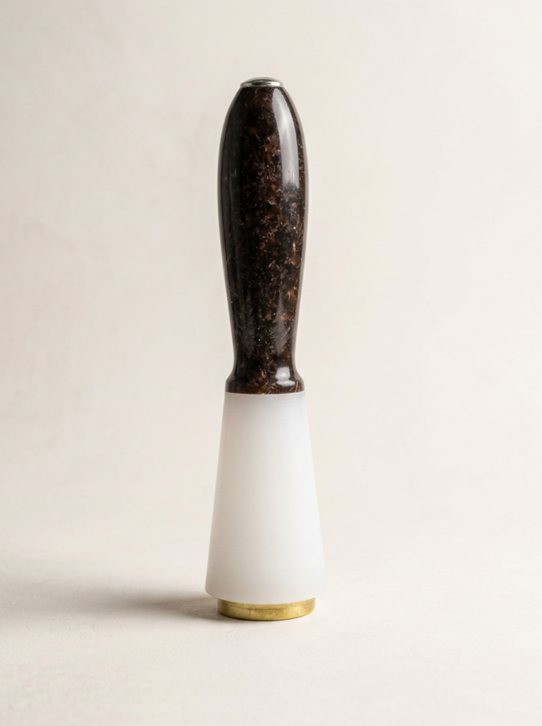 12 oz Tapered Maul – Walnut Shavings & Clear Resin