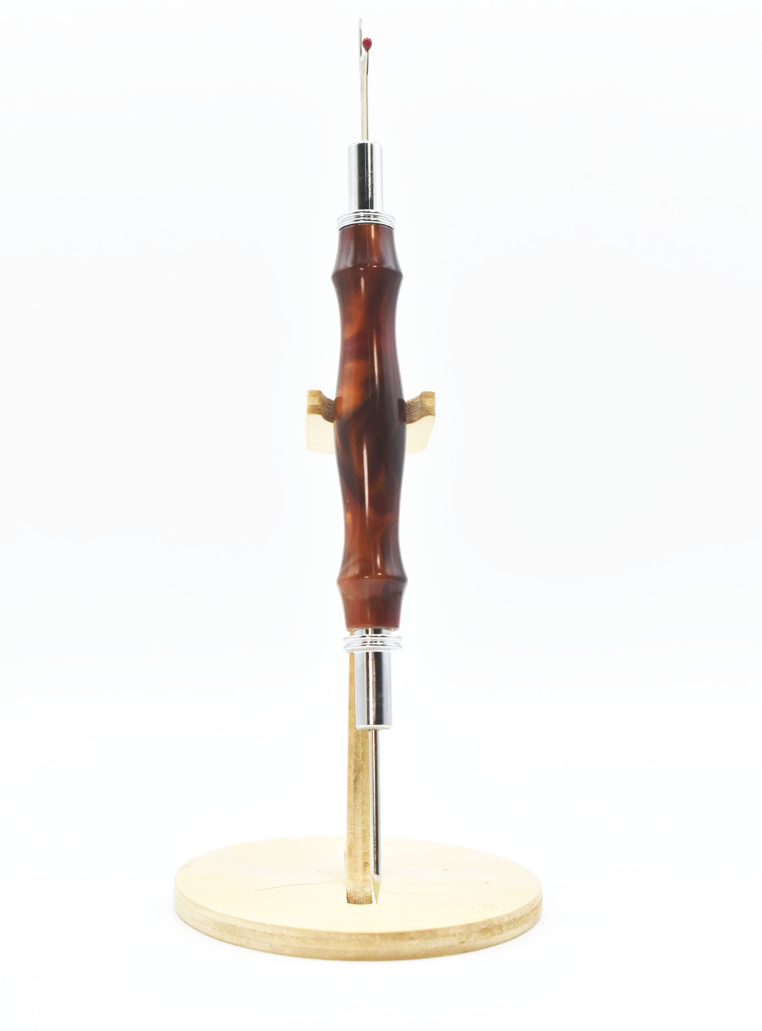 Seam Ripper – Brown & Amber Resin Handle