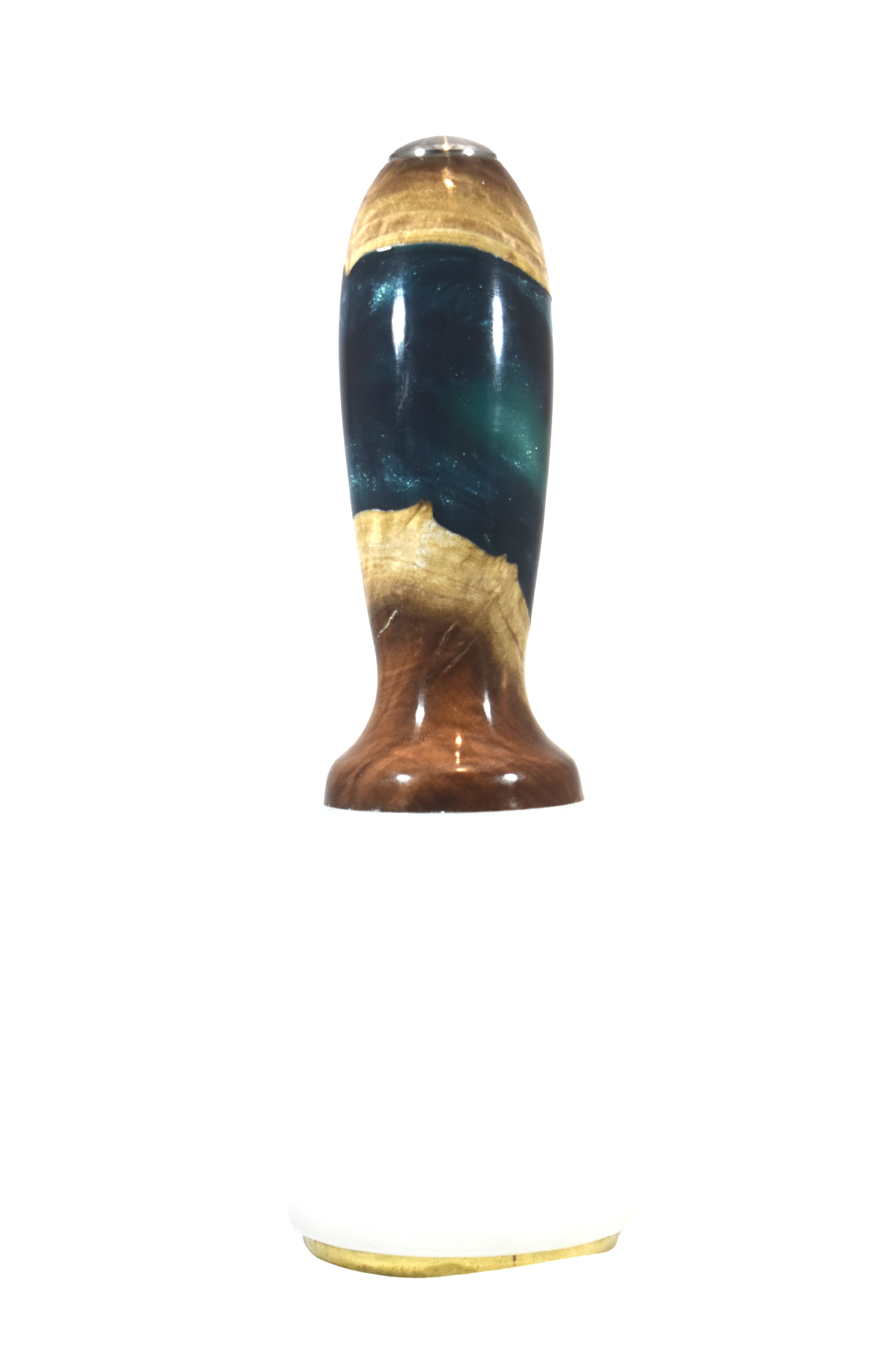 20oz Tapered Maul Red Mallee Burl with Turquoise Resin