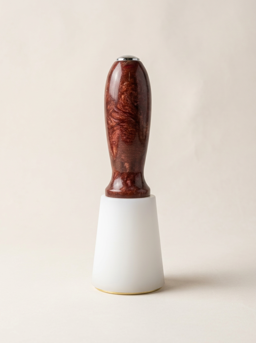 16 oz Tapered Maul – Brick Red, Orange, Yellow & Silver Resin