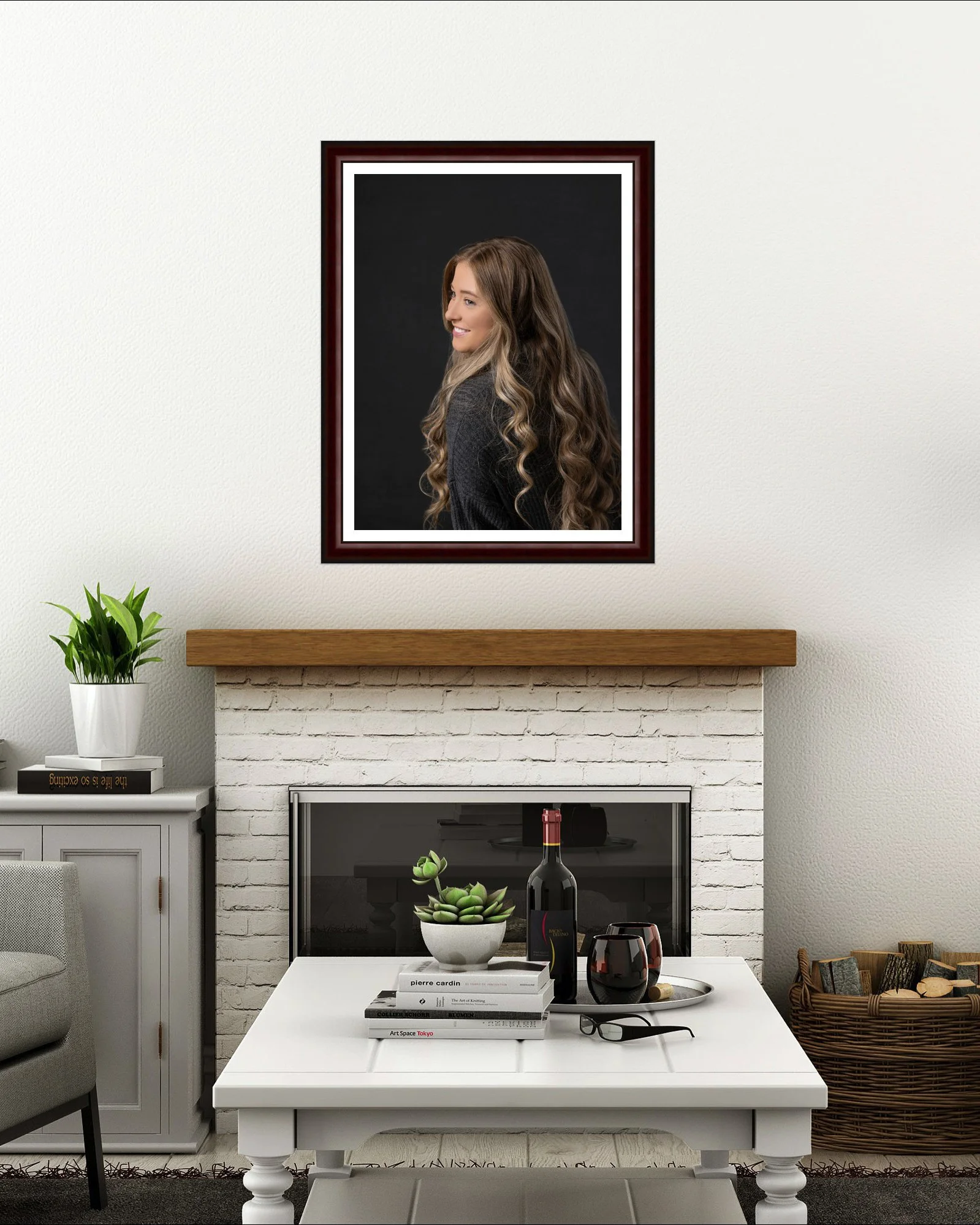 Framed Portrait of a Senior in high school