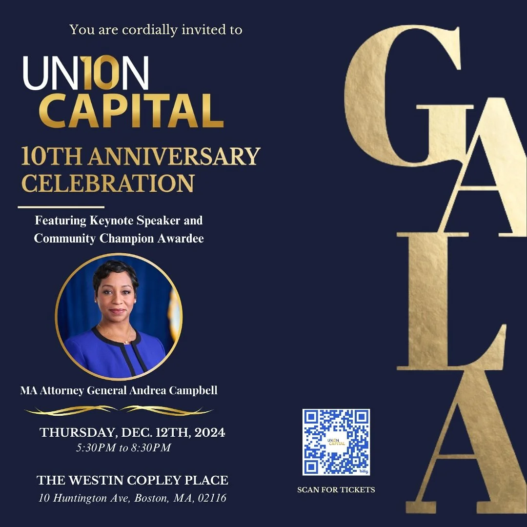 We&rsquo;re so excited to continue our celebration for a decade of impact! Union Capital hosting a 10-Year Anniversary Celebration Gala on December 12th. 

Save the date for an evening filled with inspiring stories, community achievements, and a visi