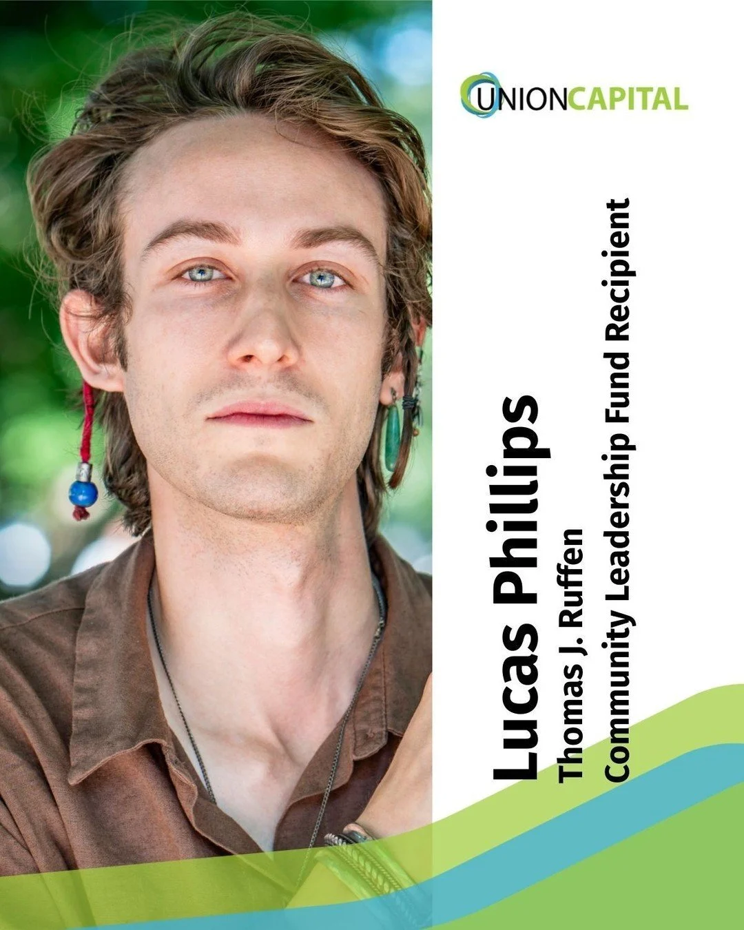🎉 Celebrating Thomas J. Ruffen Community Leadership Grant Awardee, Lucas Phillips!

Lucas is the creator of LifeSongs, a multimedia project that blends storytelling and original music to honor survivors of homicide victims. Through powerful intervie