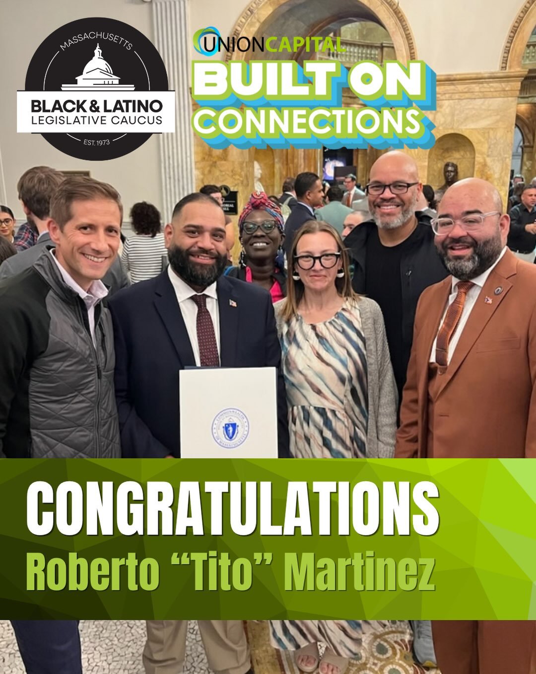 Congratulations to Roberto &ldquo;Tito&rdquo; Martinez!

We&rsquo;re proud to celebrate our very own Roberto &ldquo;Tito&rdquo; Martinez, who was recognized on September 24 at the Latino Excellence Awards, an annual event hosted by the Massachusetts 