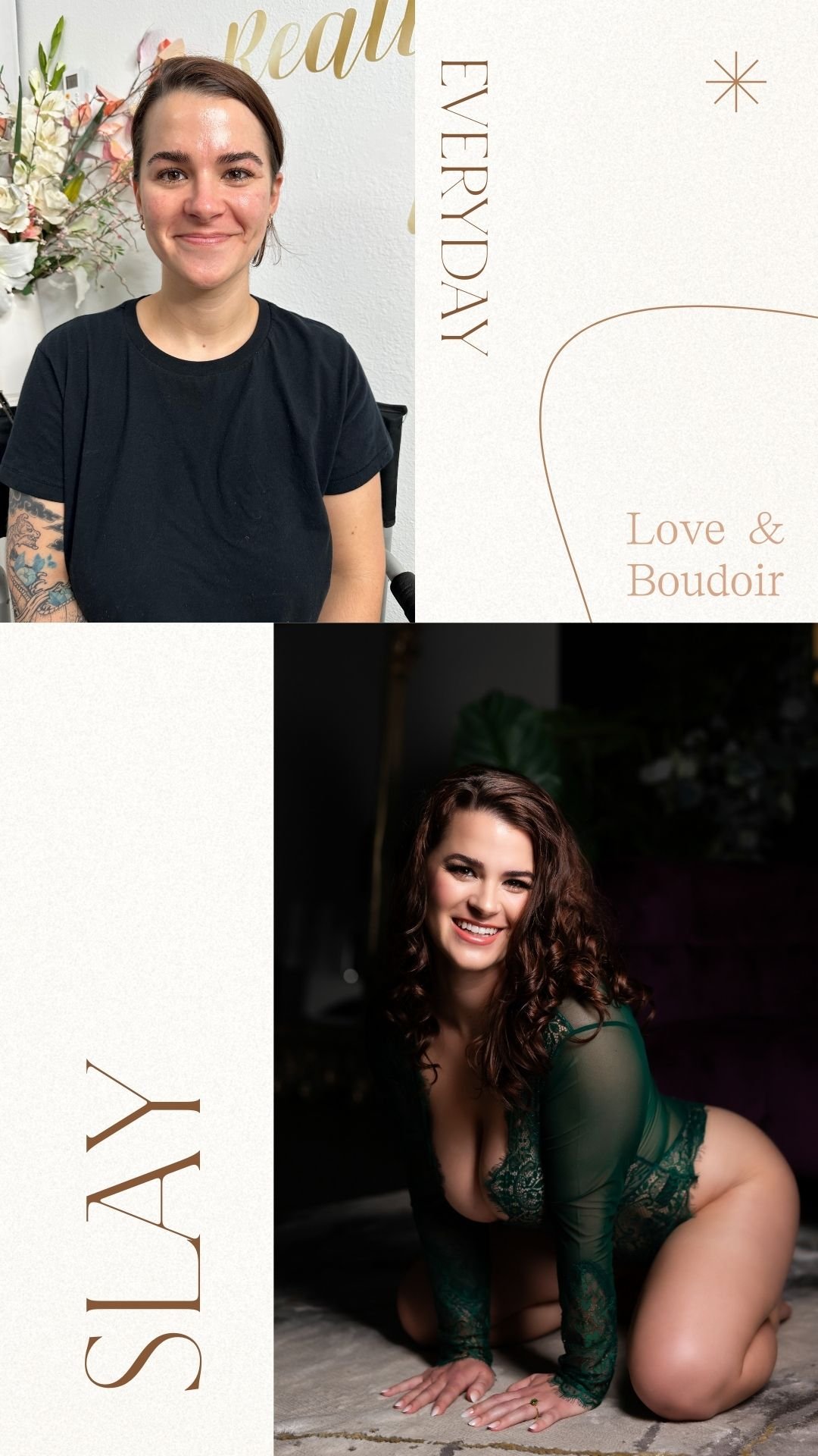 before and after love and boudoir photography
