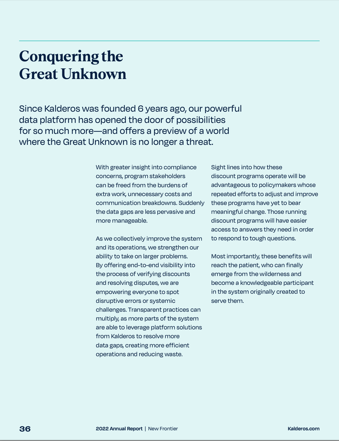Kalderos 2022 annual report excerpt 3 .png