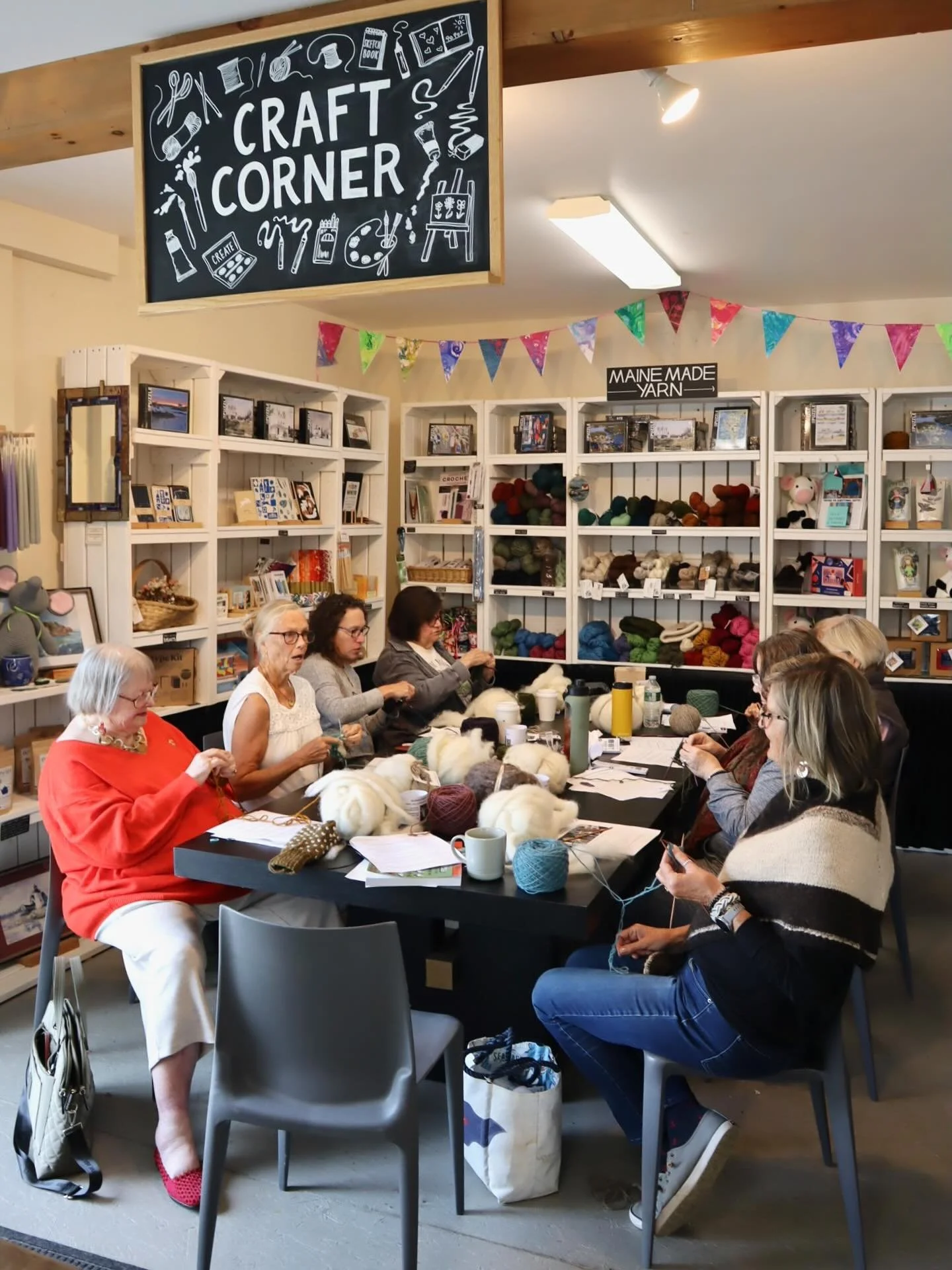 We had such a fun time learning thrummed knitting on Saturday! There is nothing better than local Maine wool, good company, and a practical (and adorable!) winter mitten that&rsquo;ll last for years. 

We&rsquo;ve got more kits featuring @bittersweet