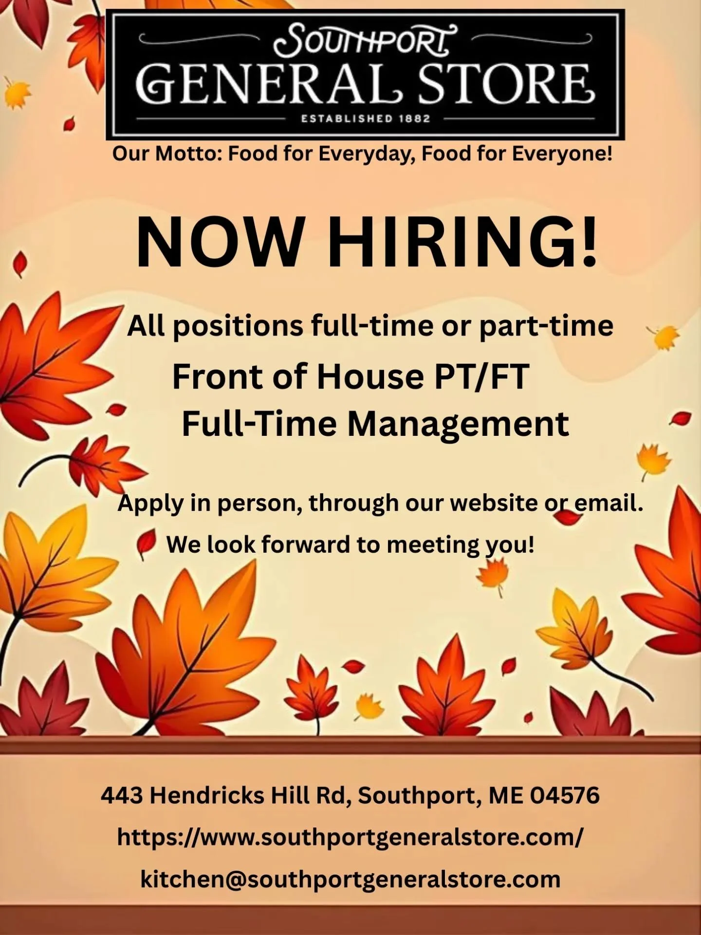 Come work with us!