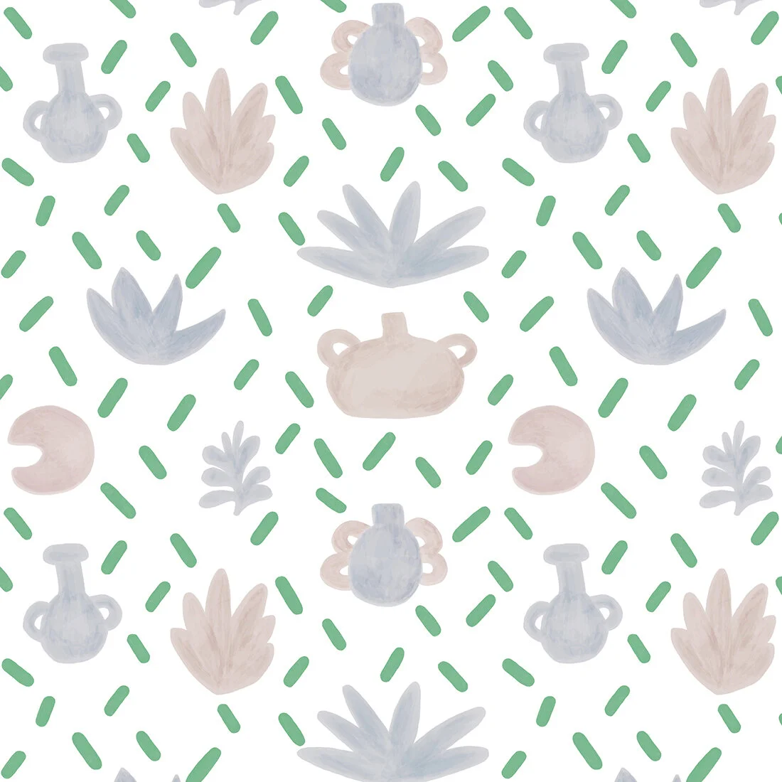 WALLPAPER- CLAY POT - soft version