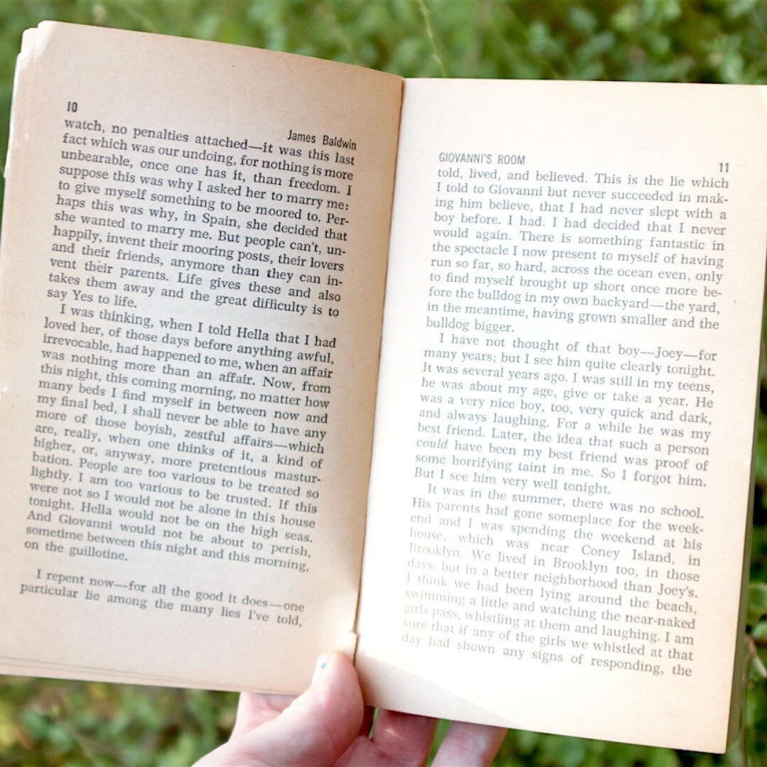 We love you, James Baldwin. A peek inside 'Giovanni's Room': David is our narrator, and entrapped by regret he repents for his sins. Yet with vivid evocations, he becomes an observer of intimacy, delivering a terror, a wisdom, a humble characterizati