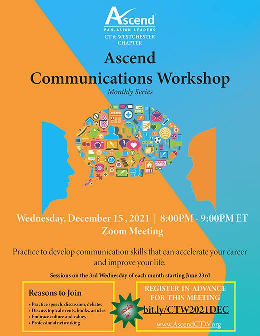 Ascend Connecticut & Westchester Communications Workshop: Monthly Series