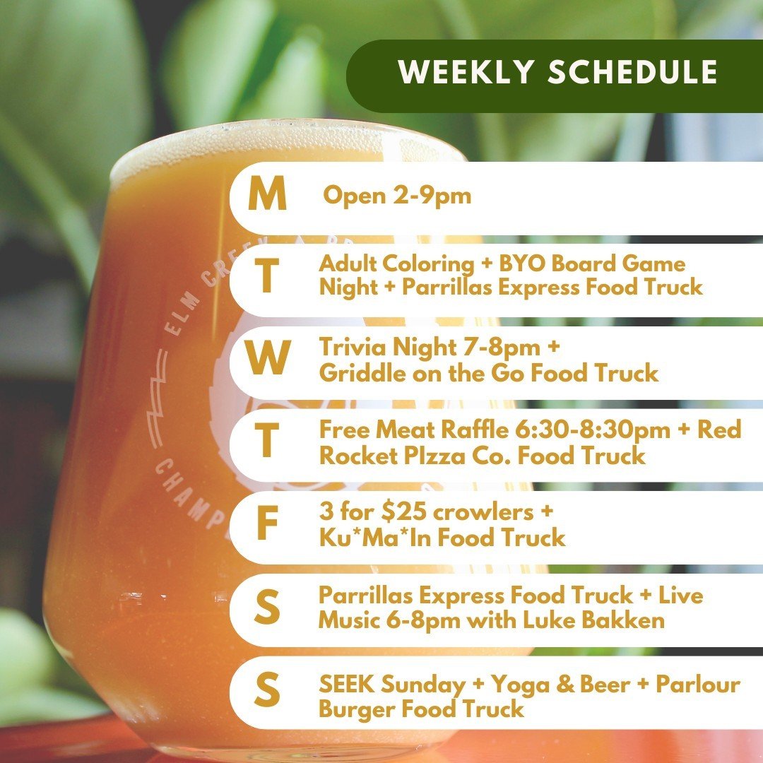 Some good times lined up for the week! Have you checked out our monthly Yoga &amp; Beer? ⁠
⁠
This Sunday at 11am we host a 45 minute yoga sesh to kick start your week, all ages and abilities welcome!⁠
⁠
Tag a friend to meet you at The Creek this week
