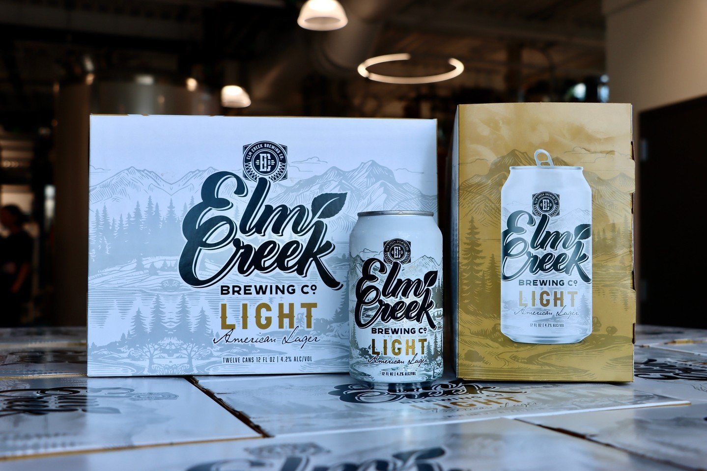 Yesterday, another one of our dreams came true 🤩⁠
⁠
We packaged our first 12 pack of 12oz Elm Creek Light Lager cans⁠
⁠
🍺  These perfect cartons of joy will be popping up on liquor store shelves soon, so keep an eye out! Tell your favorite liquor s