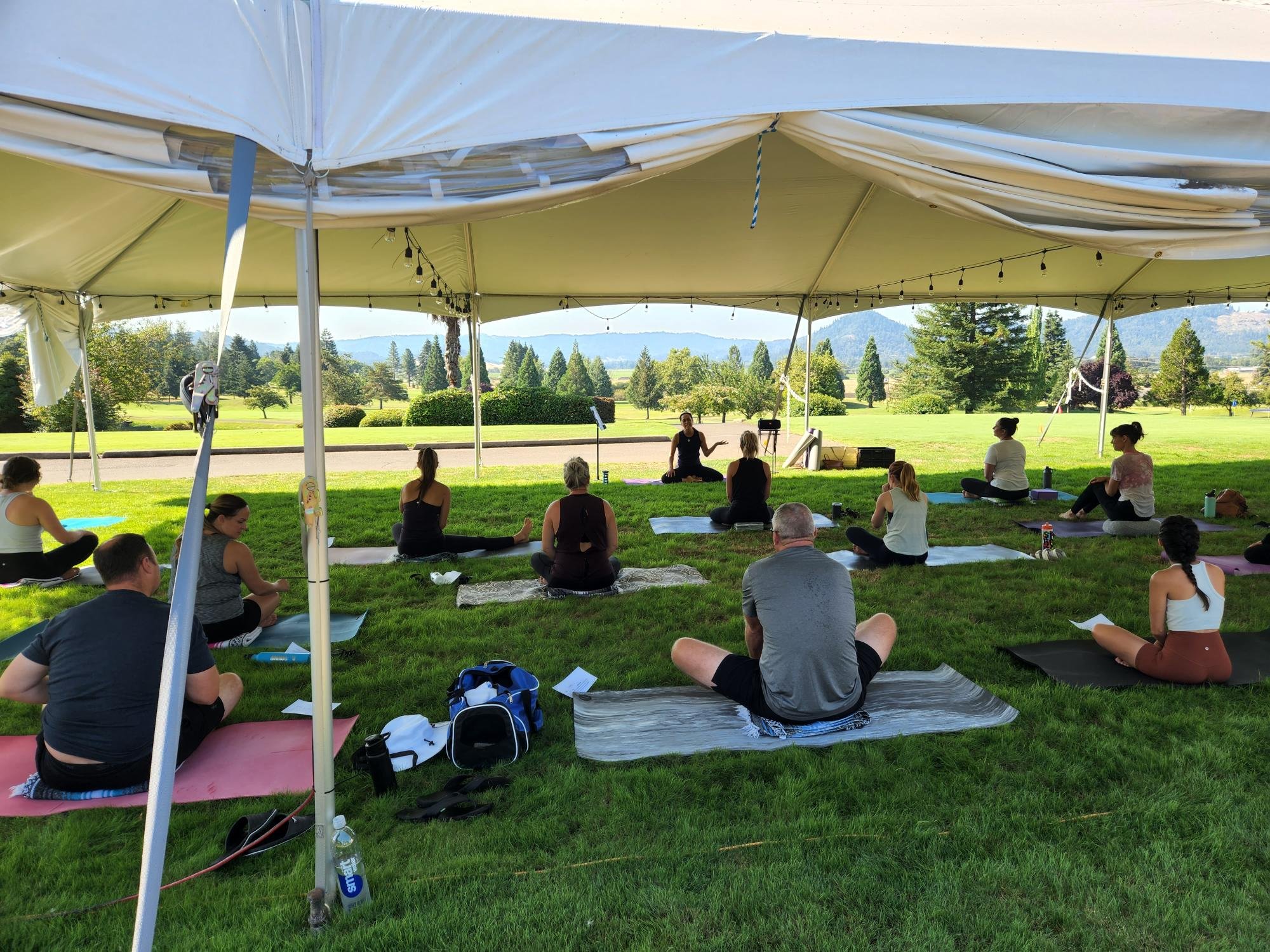 Yoga On The Lawn