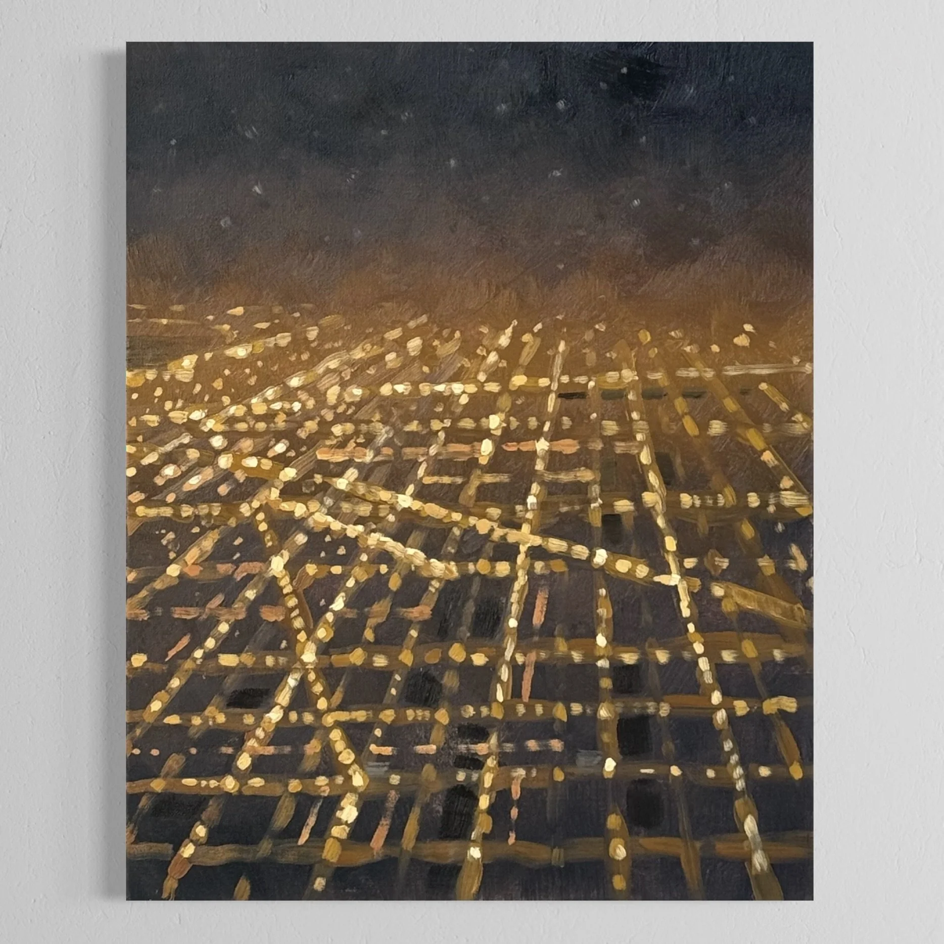 16 x 20 Chicago Glittering Gotham Grid