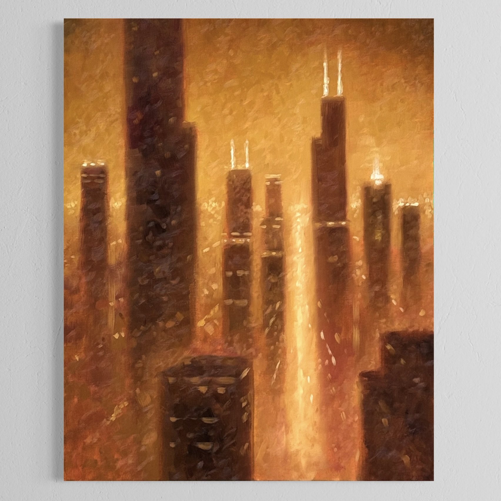 24 x 30 Chicago Amber Gotham Afterglow