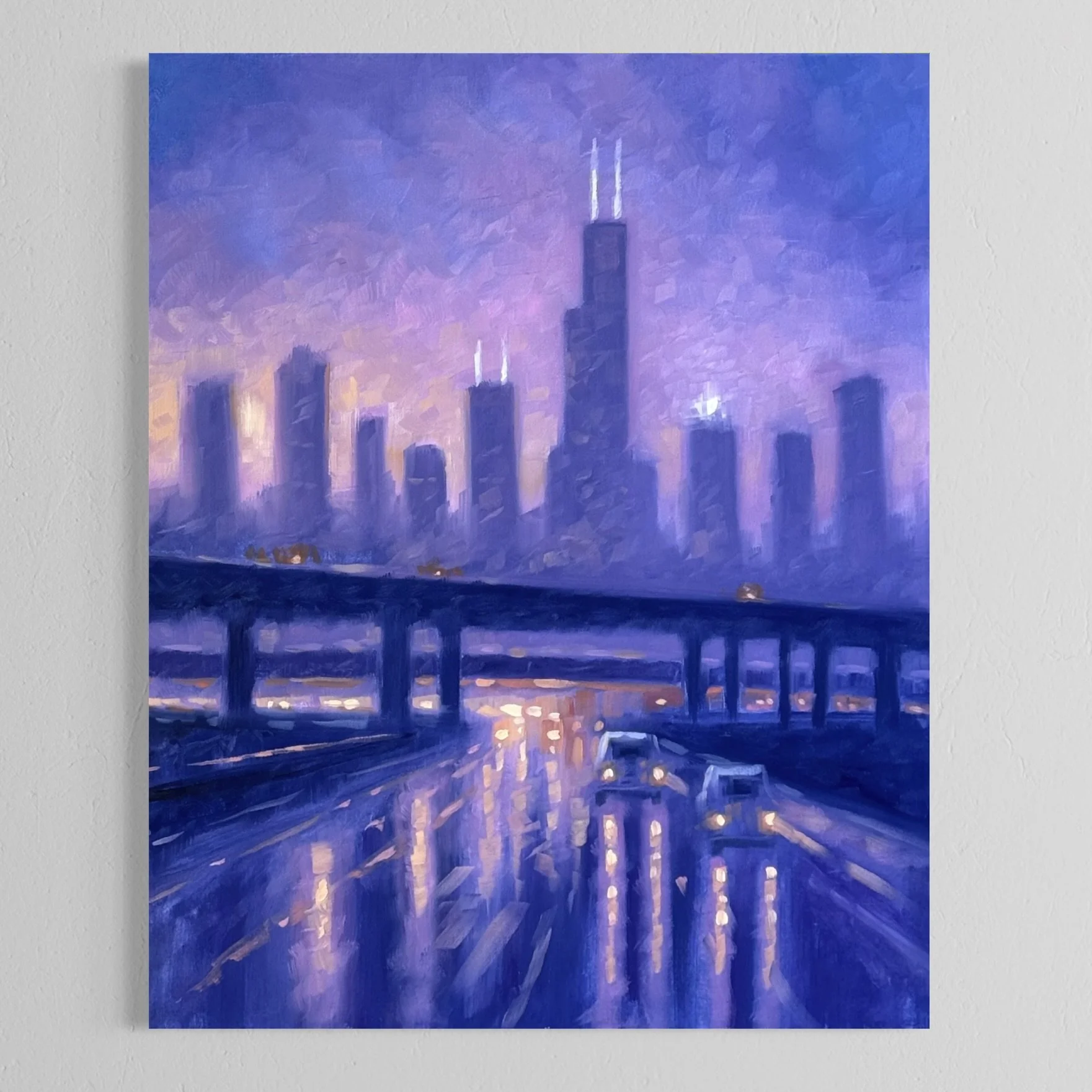 24 x 30 Chicago Sunset Drive City