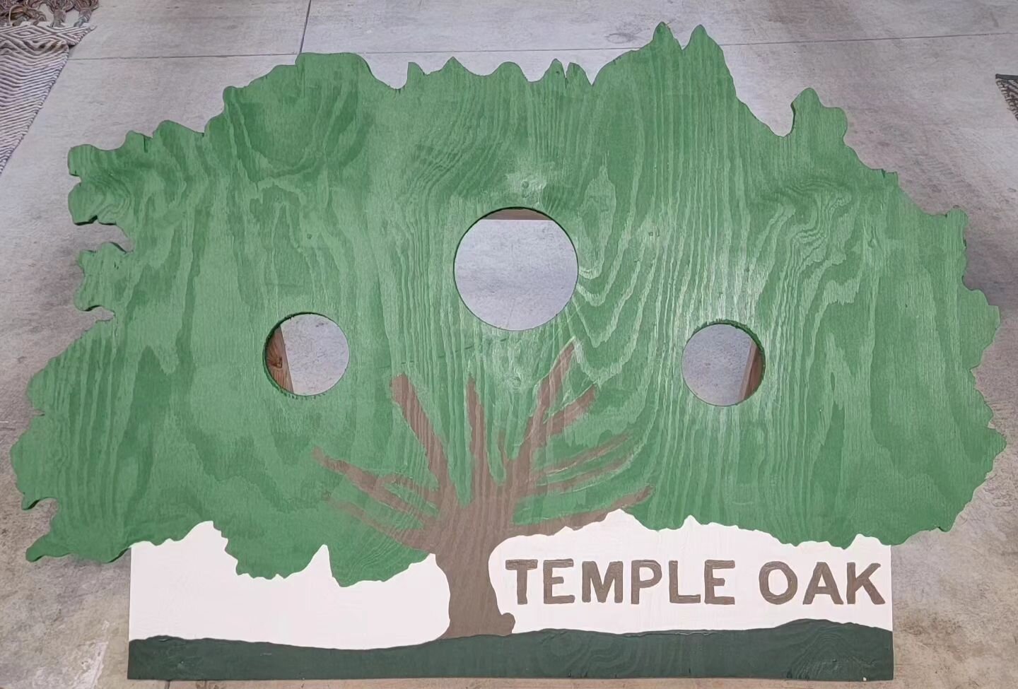 Temple Oak Toss is ready!
Come play at the Springdale booth at Feast of Lanterns this Saturday in Spades Park!