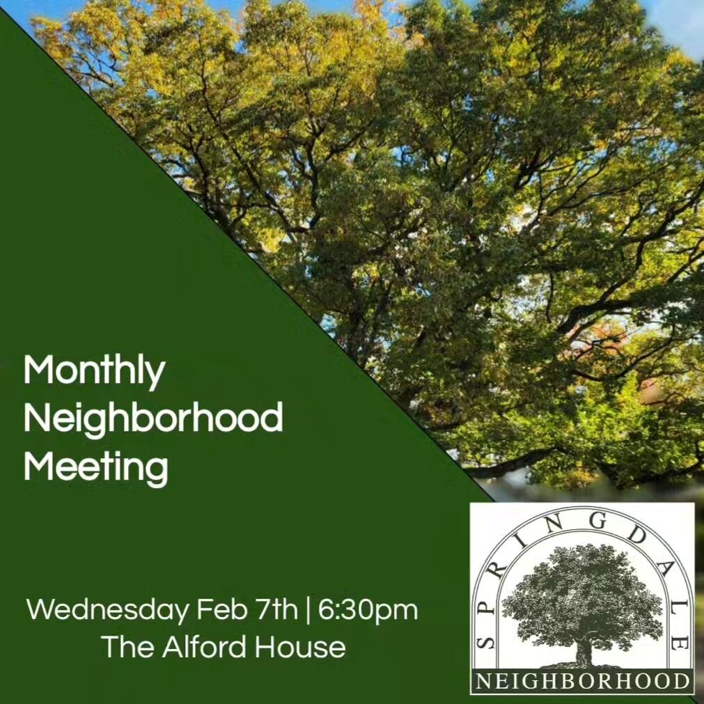 Hope to see you all on Wednesday. Discussing Spring Fling ideas, even more grant opportunities, and just hanging out with neighbors.

Also, board member voting will be at our March meeting. Want to be a board member? Come throw your hat in the ring!