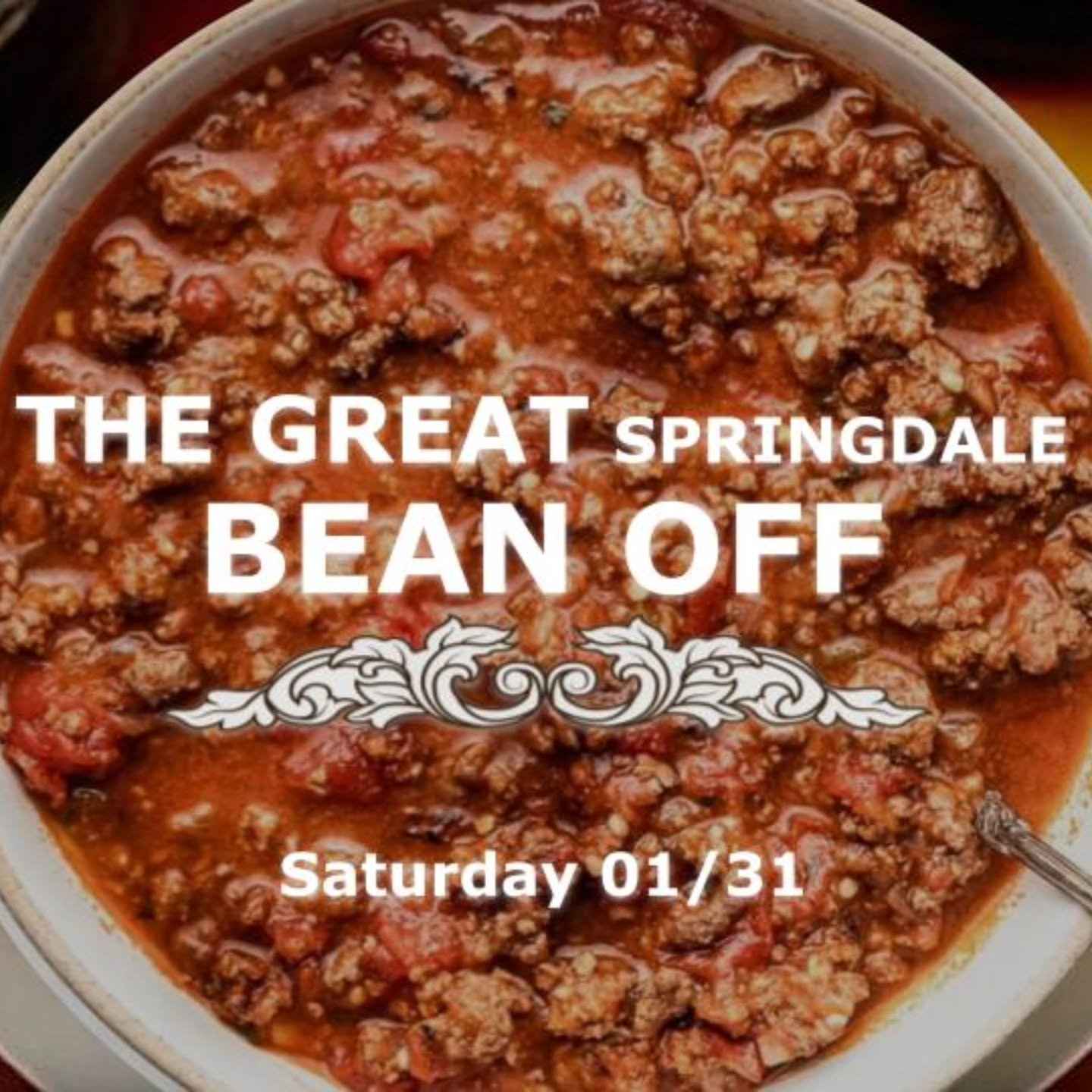 🌶️ The Great Springdale Bean Off🌶️

Join us for an evening of great food, friendly competition, and community fun! Whether you&rsquo;re cooking, judging, or just eating, all are welcome to enjoy a whole lot of chili.

Check your email for more deta