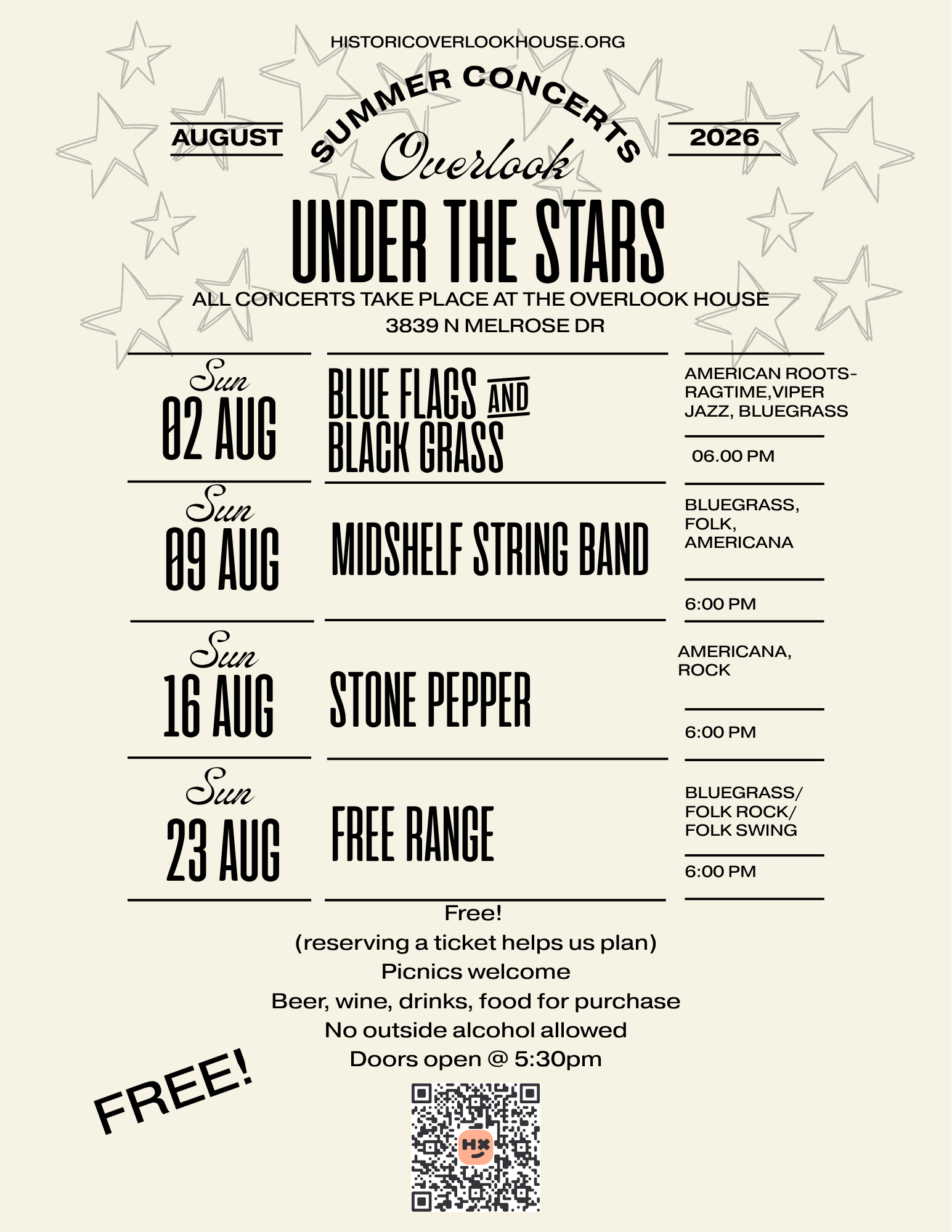 Overlook Under the Stars - Concert