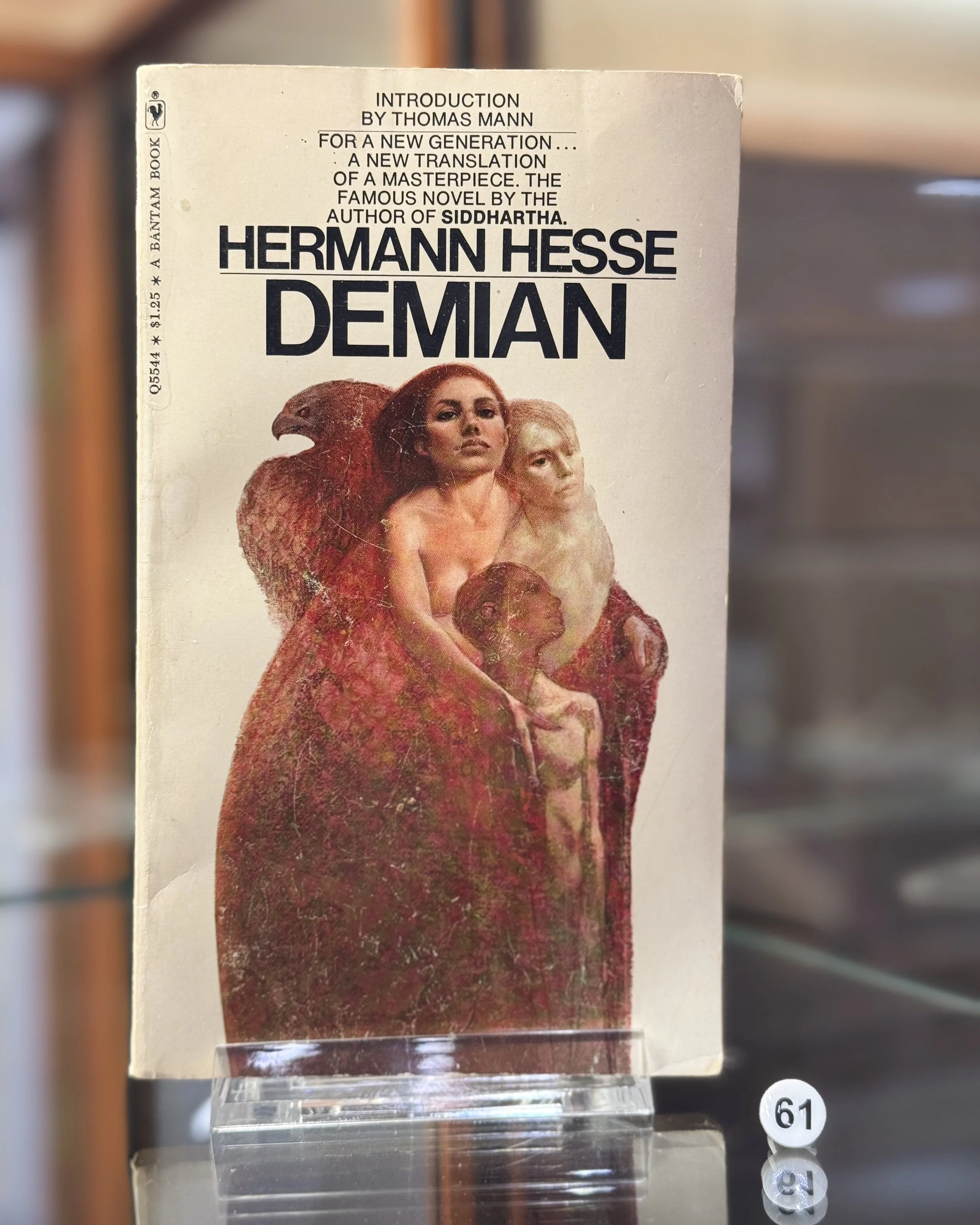 61. Demian: The Story of Emil Sinclair’s Youth by Hermann Hesse, first English translation in 1923. (p.27 MCJ)