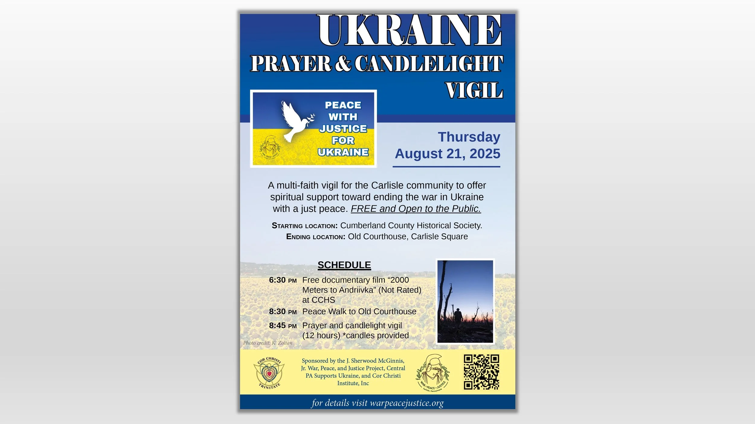 Ukraine Prayer & Candlelight Vigil