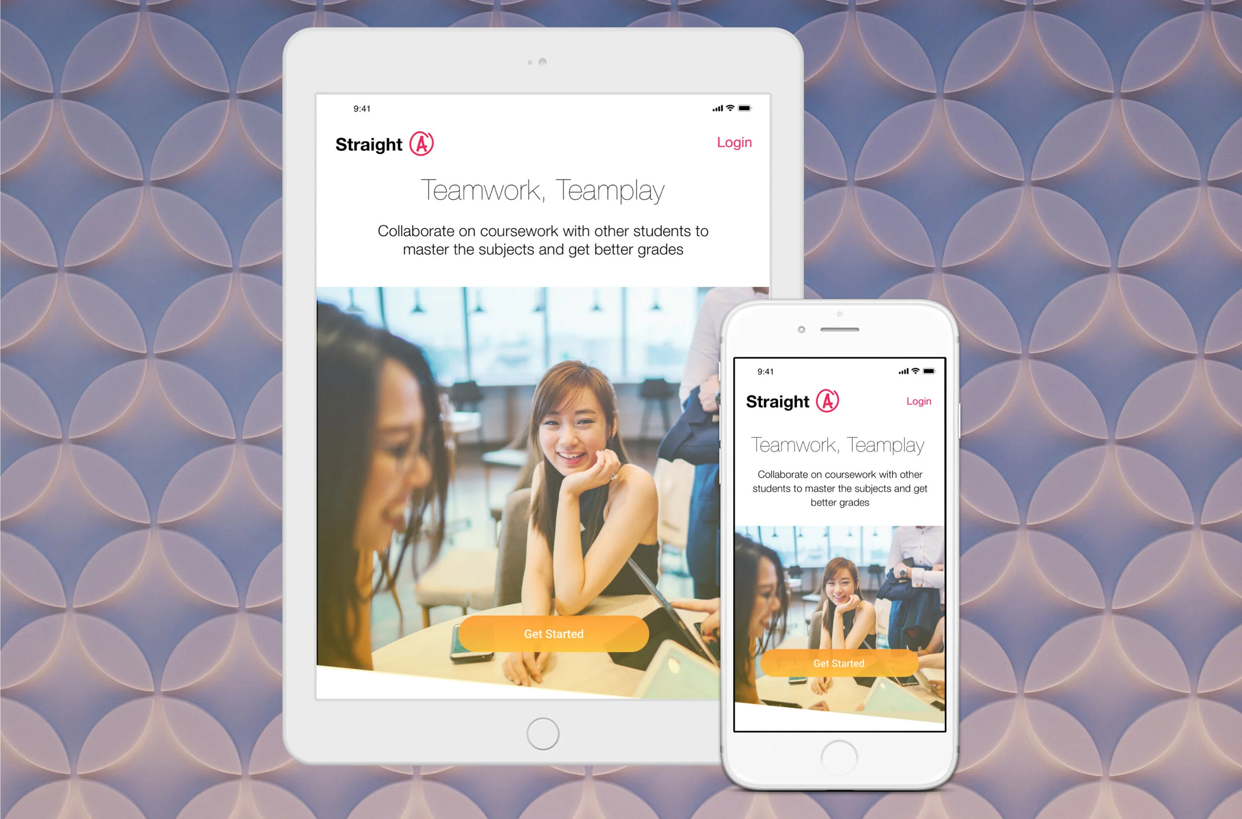Straight A: Responsive web app for student collaboration (UI)