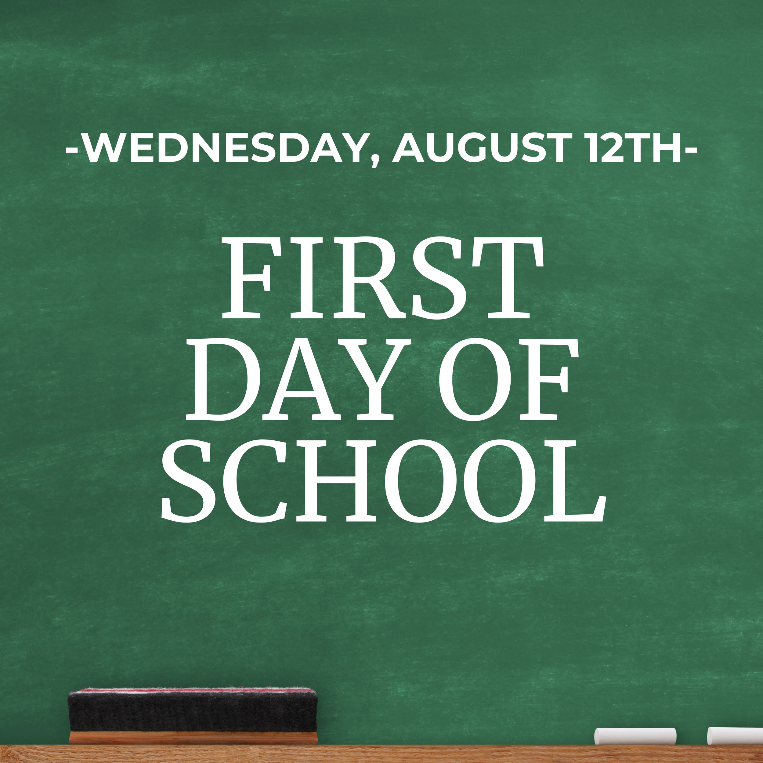 First Day of School