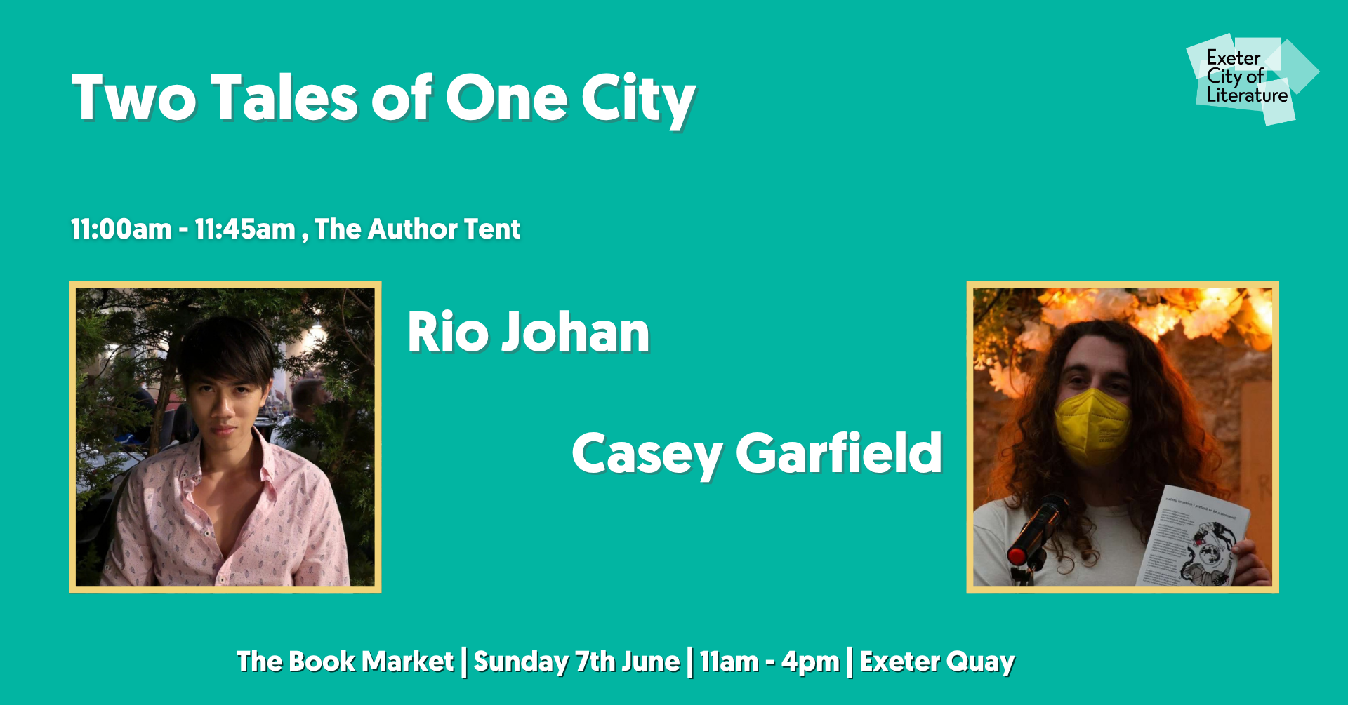 What does Exeter look like through the eyes of newcomers, especially writers arriving from other UNESCO Cities of Literature?

 One a temporary visitor, the other a recent permanent transplant, both bring perspectives shaped by their own literary cit