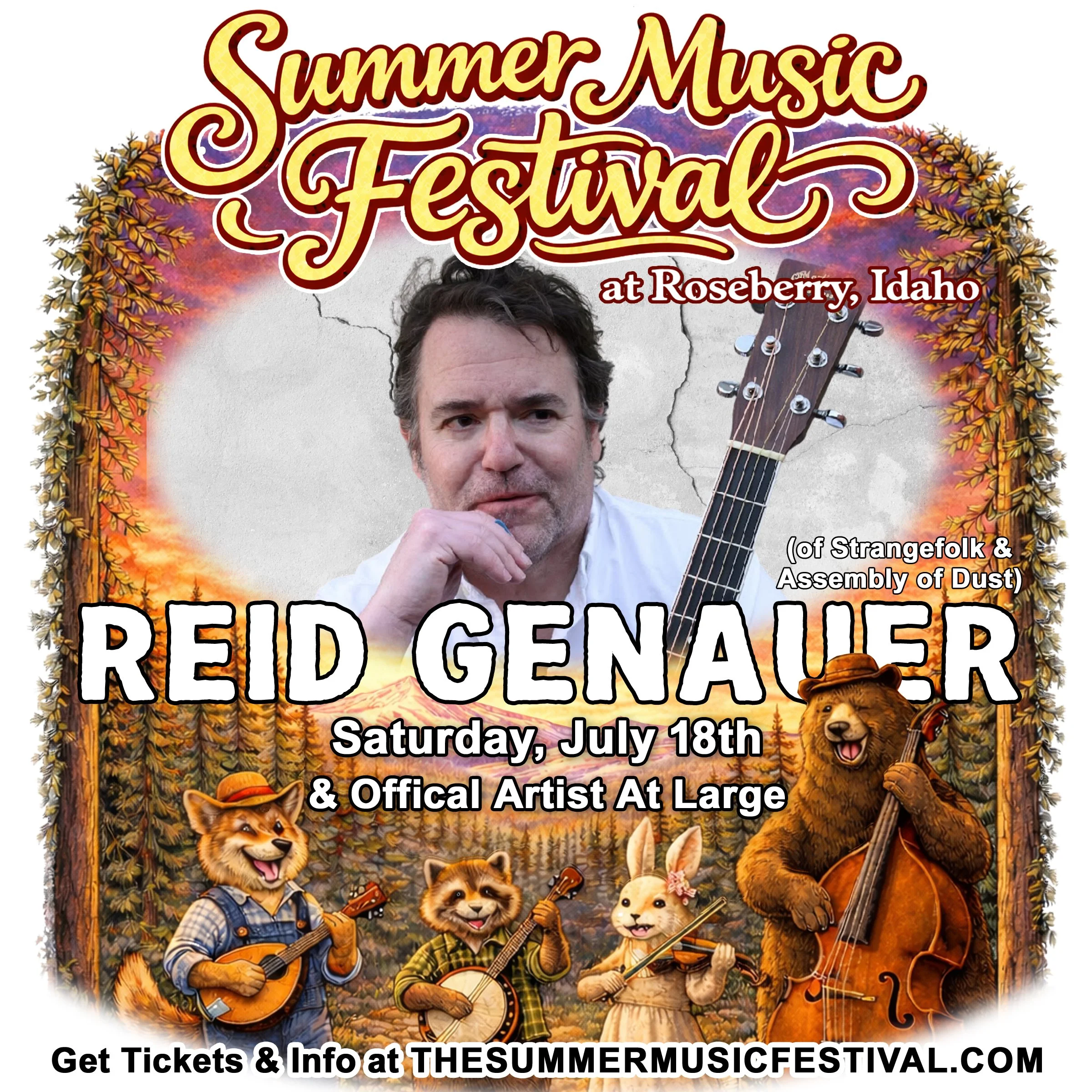 McCall ID - Reid Genauer (solo)  - Artist At Large, at the Summer Music Festival at Roseberry