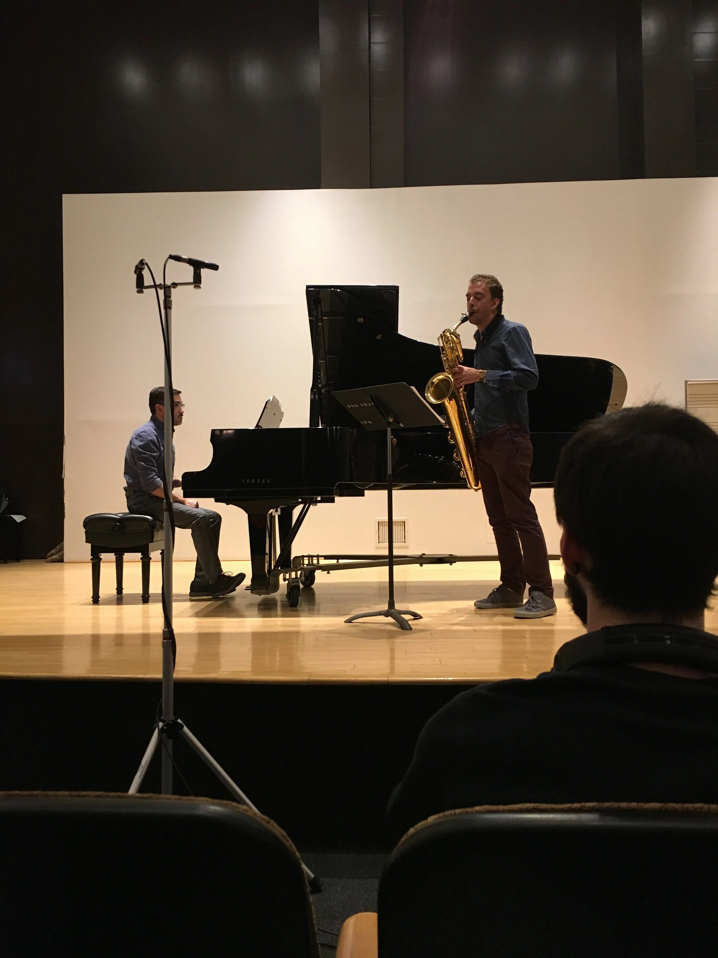 Recording Session (saxophone &amp; piano duet)