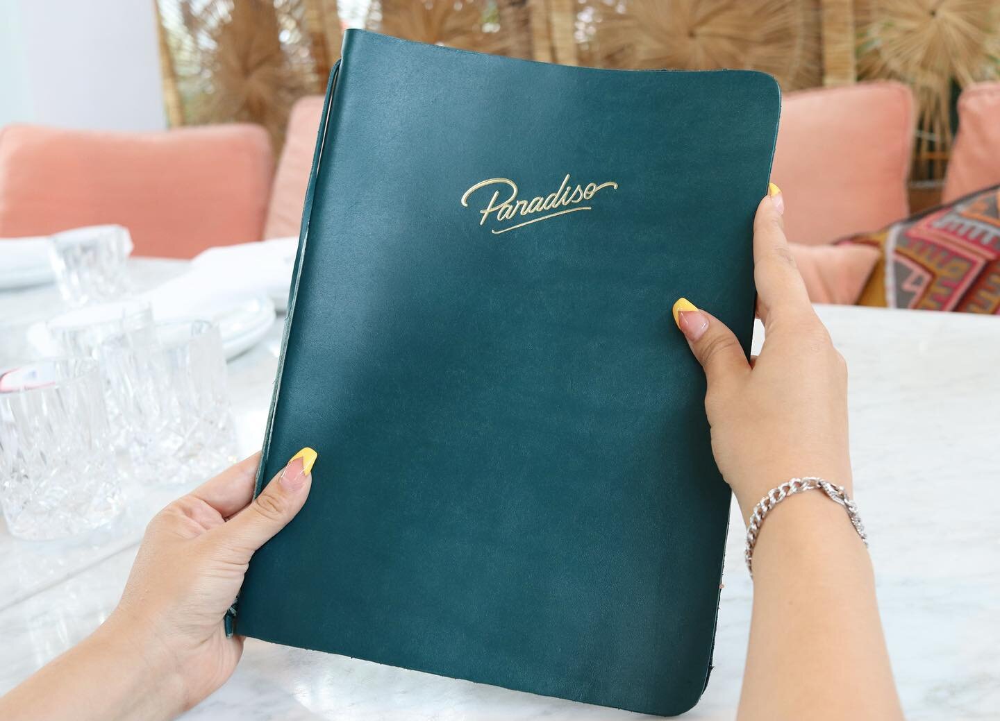 Check out these new gorgeous leather menus! There&rsquo;s nothing we love more than creating vibrant dishes and sharing them with our Paradiso family. Head to our story to see a few of our new favorites!