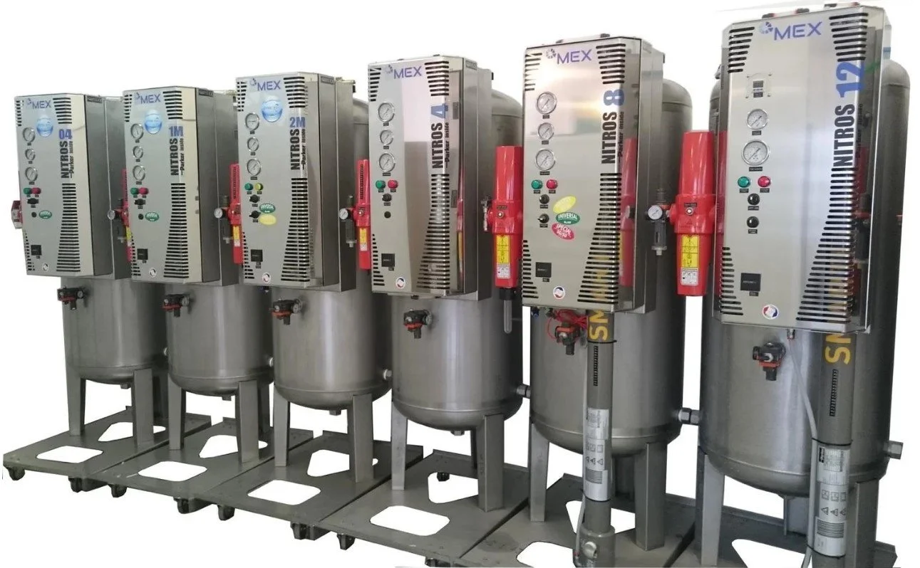 Row of Mex Co2 Recovery Systems