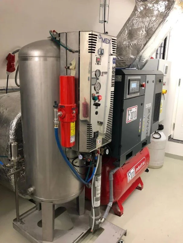 Mex Co2 Recovery system in a brewery