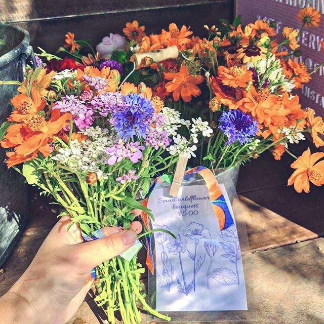 Lots of flowers on the cart today! We also added some $5 bundles of wildflowers for the first time! Please let us what you think. Should we do more $5 bundles? 💐