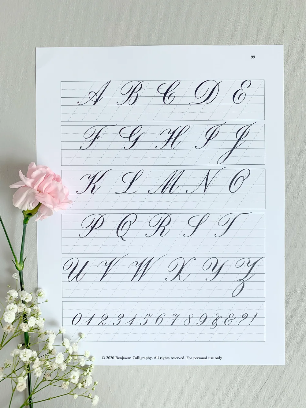 How To Write Copperplate Calligraphy Alphabet