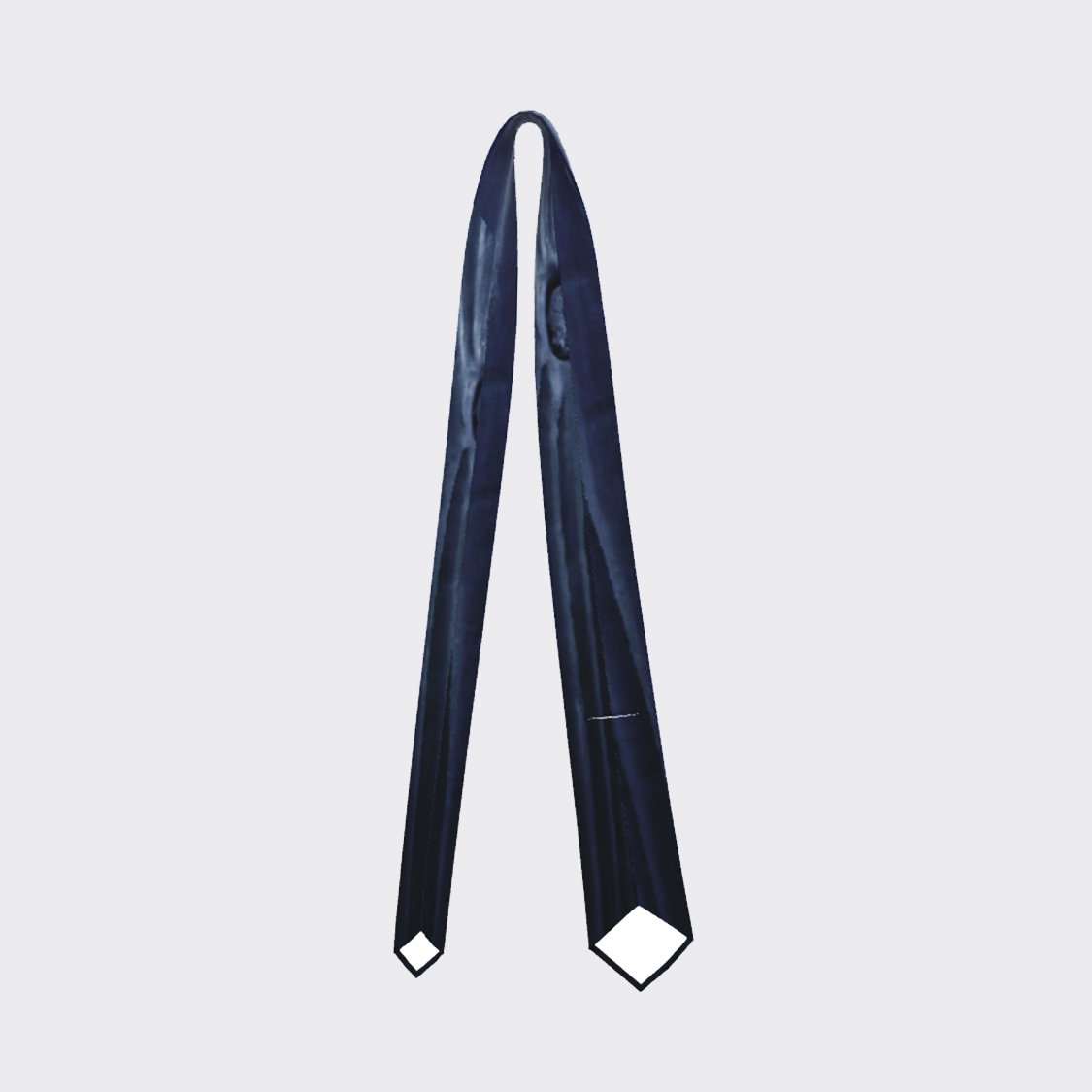 Fanyu Lin, WOOD Silk Tie in Midnight, Back.jpg