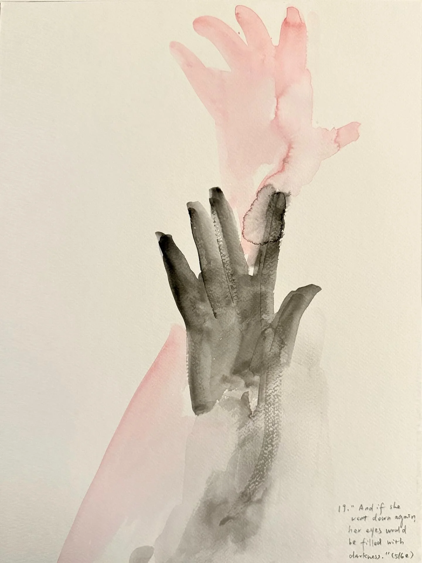 Shadow No. 19.	&ldquo;And if she went down again, her eyes would be filled with darkness.&rdquo; (516e)

#Plato