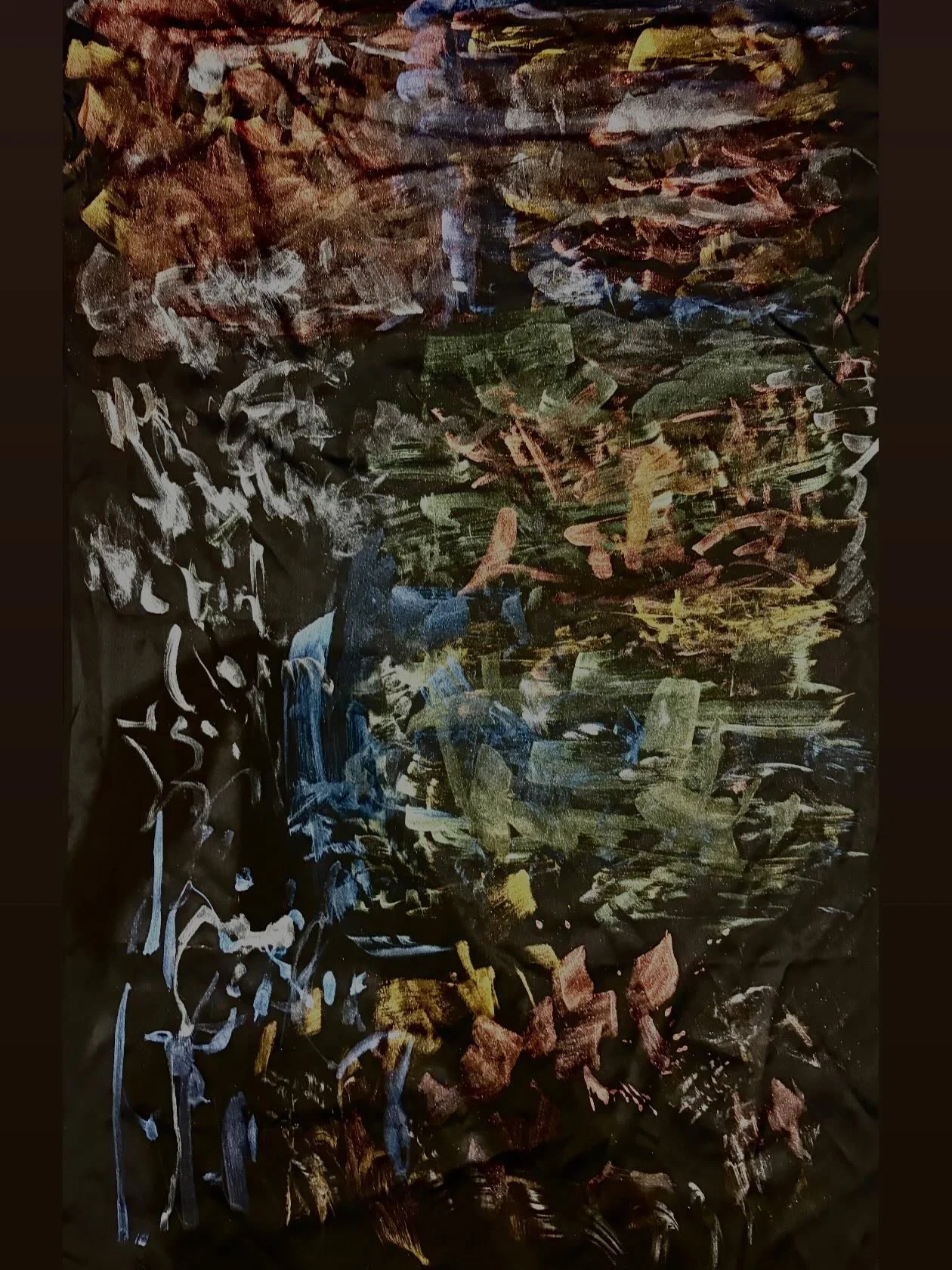 Writing (2026)
Watercolor on silk
22 x 36 inch 

#writing #painting