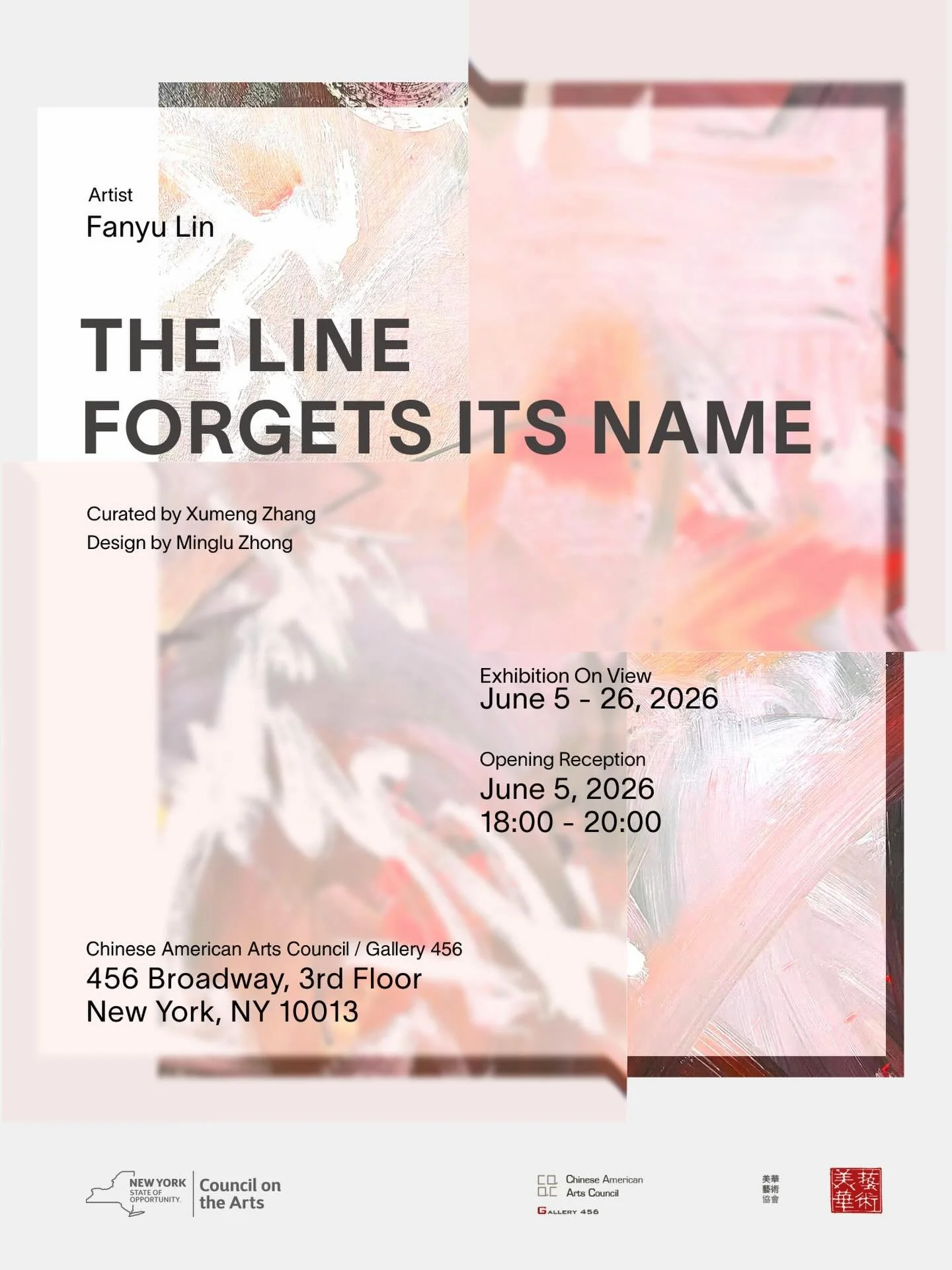 🌹Join us for the opening reception of The Line that Forgot Its Name on June 5 at the Chinese American Arts Council / Gallery 456 in New York. The exhibition explores the moment when a line moves beyond language and becomes memory, gesture, and feeli