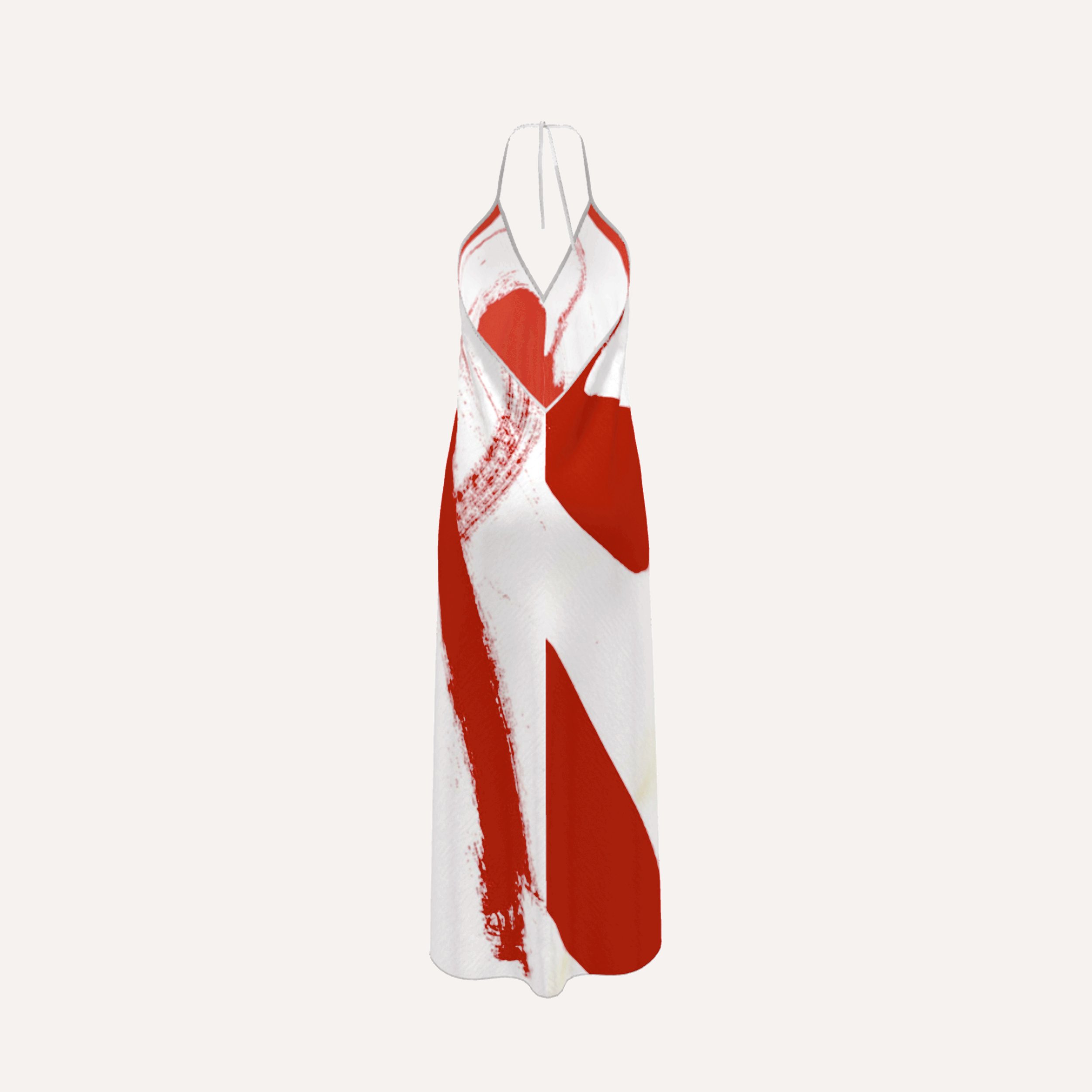 Fanyu Lin, Red Heart Dress, Back.jpg