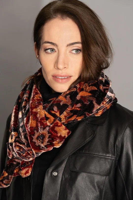 Yoko velvet scarf - Aura AU12