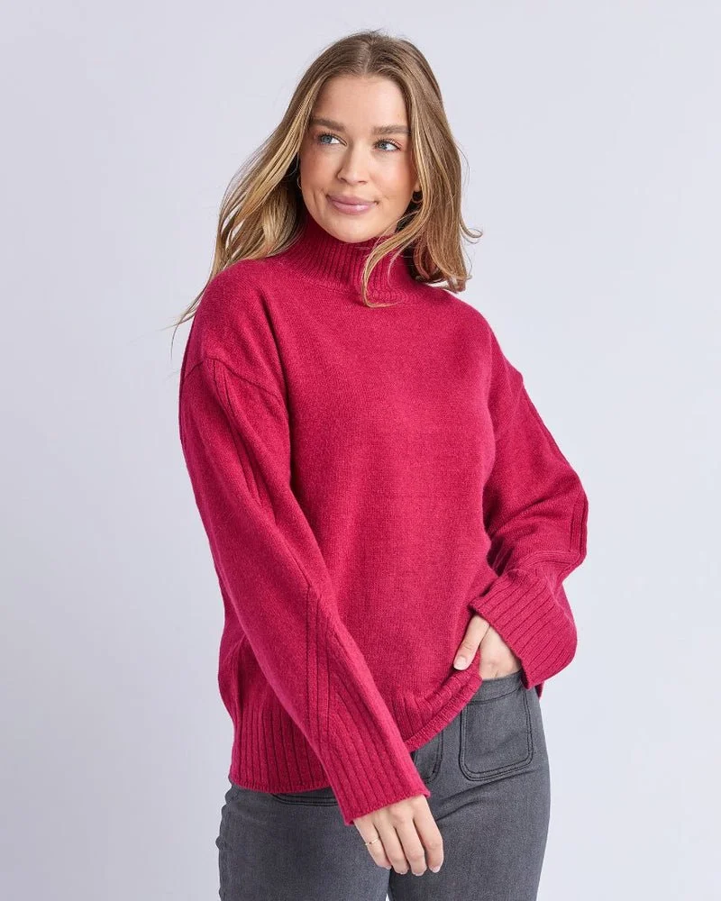 Stellar knit - Rhubarb red