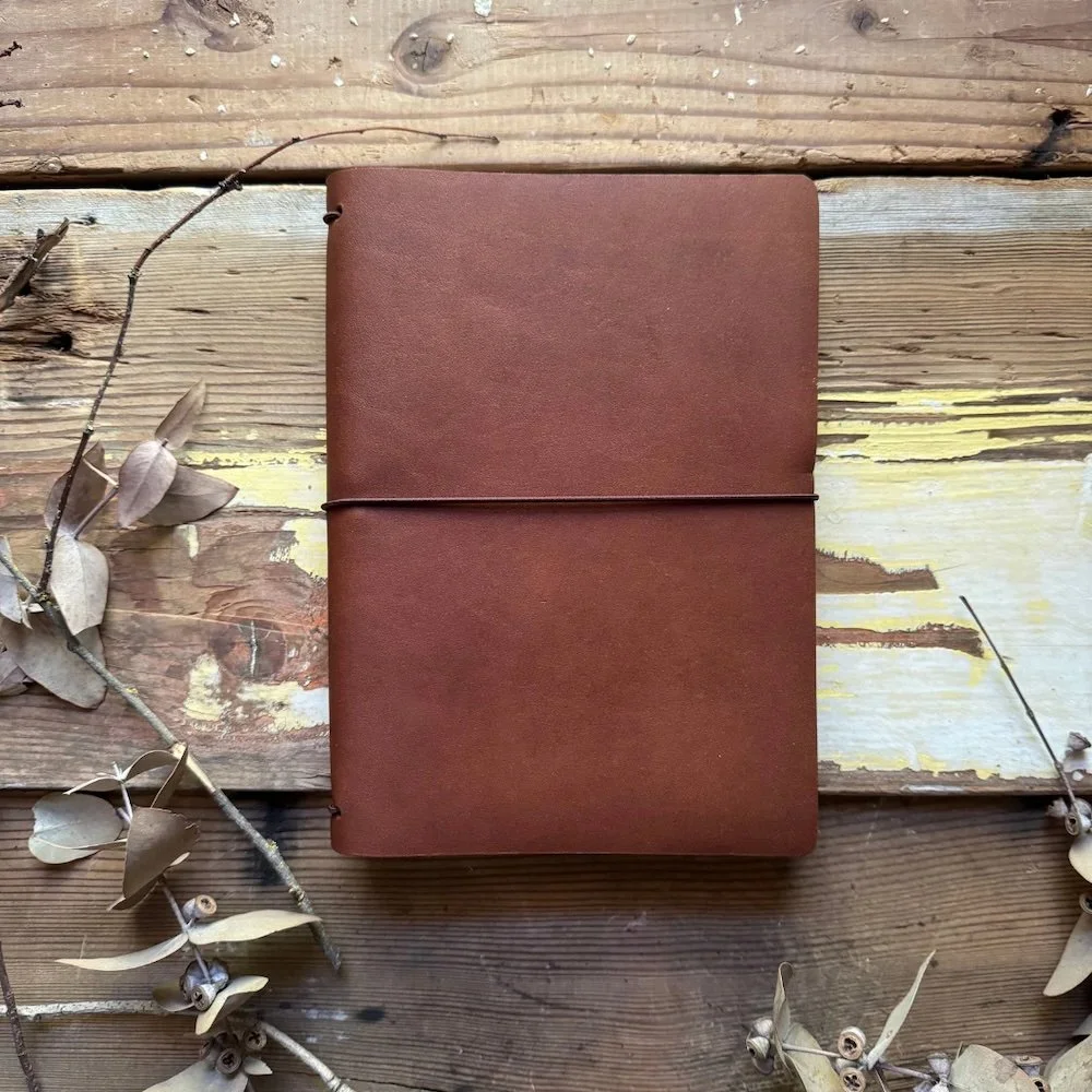 Rustic Wren Classic Leather Notebook A5