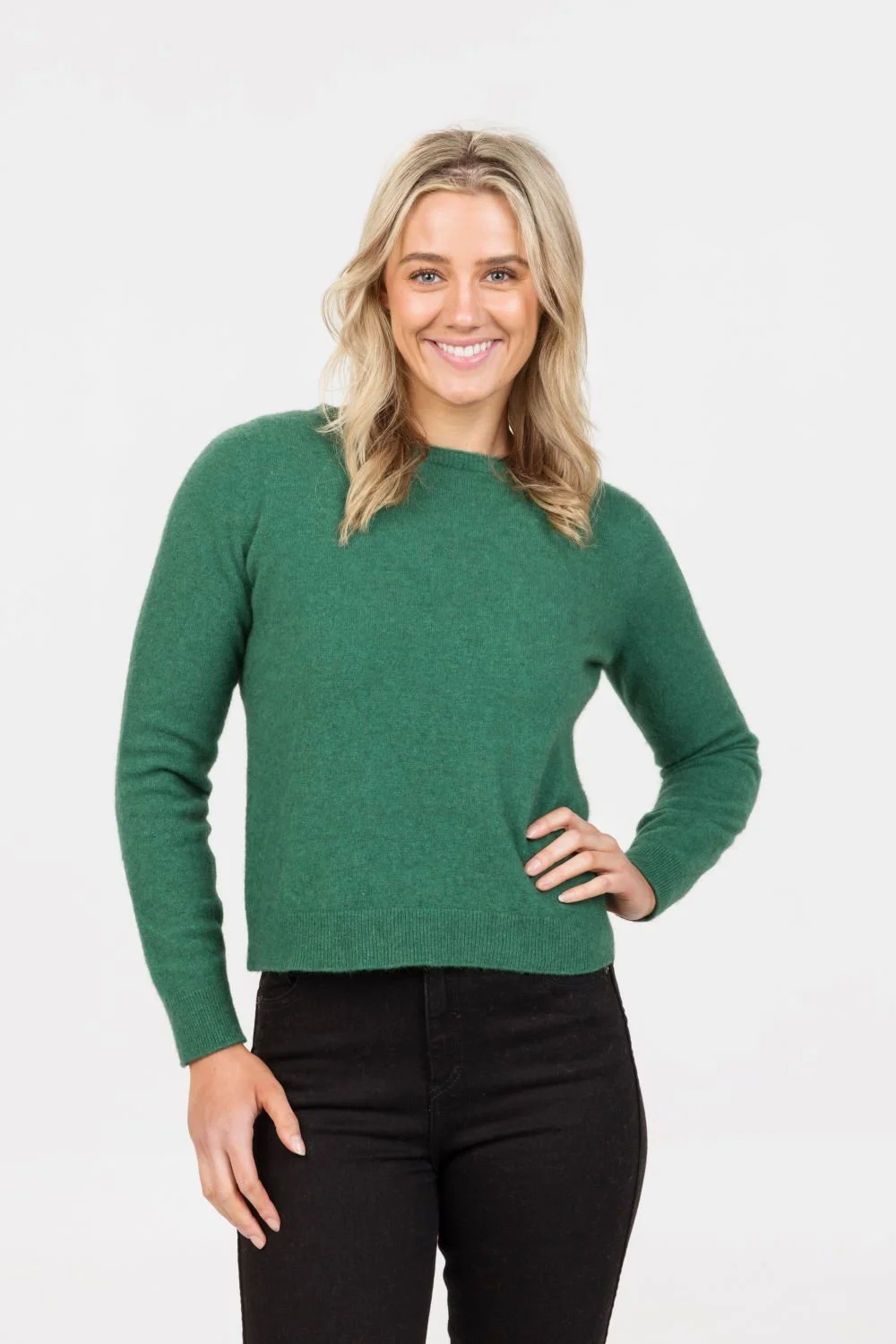Possum Merino Classic Crop Sweater