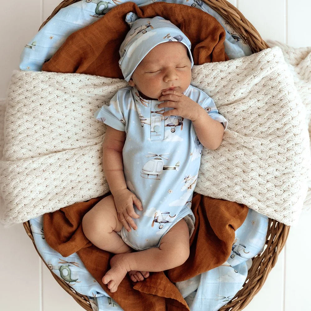 Snuggle Hunny Short Sleeve Bodysuit - Taking Flight